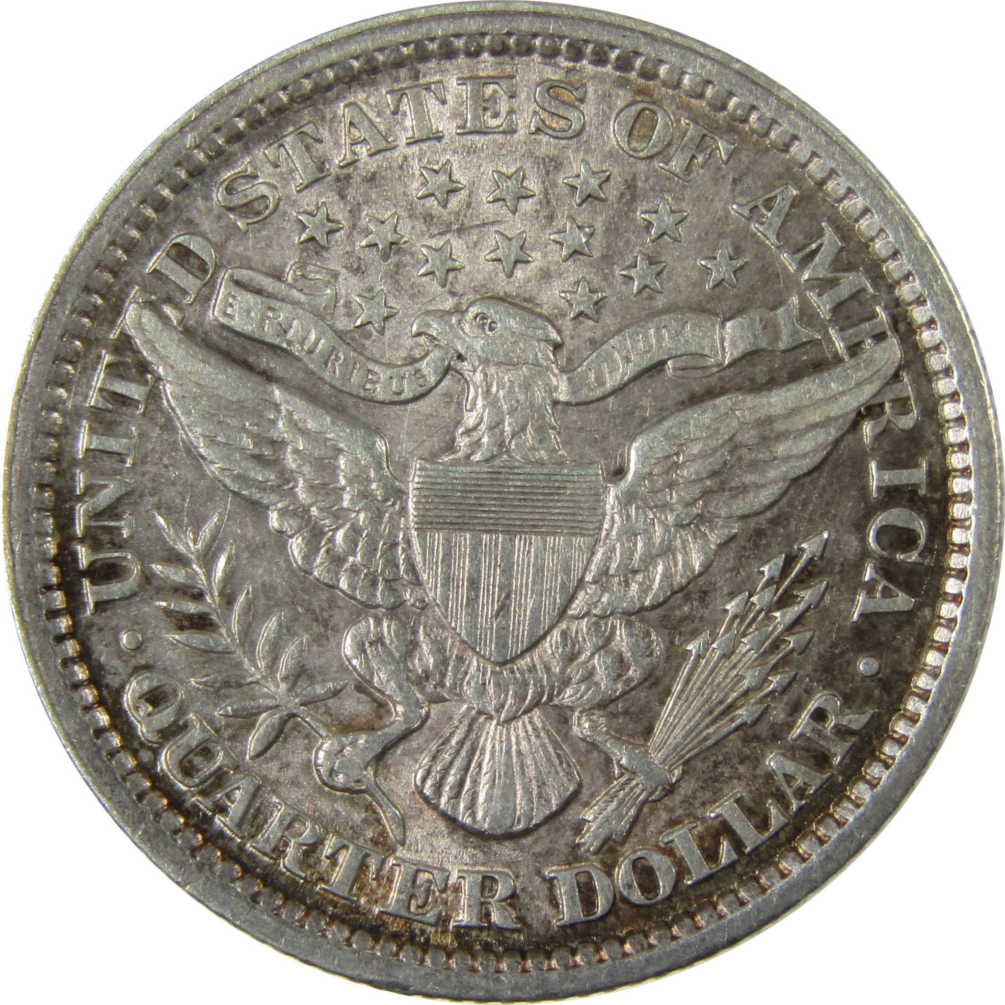 1899 Barber Silver Quarter AU About Uncirculated Details SKU:CP894