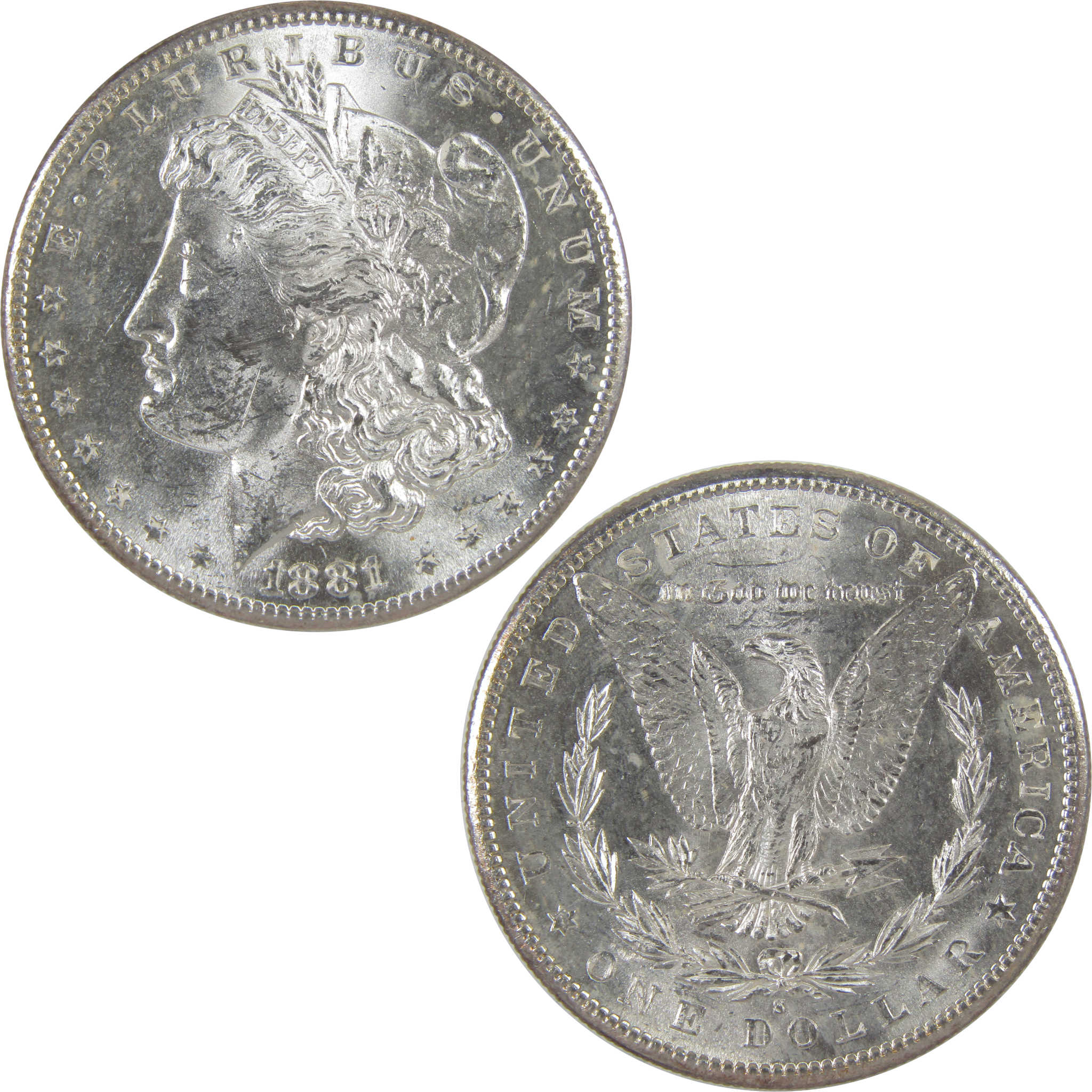 1881 S Morgan Dollar Uncirculated Silver $1 Coin SKU:I18541 - Morgan coin - Morgan silver dollar - Morgan silver dollar for sale - Profile Coins & Collectibles
