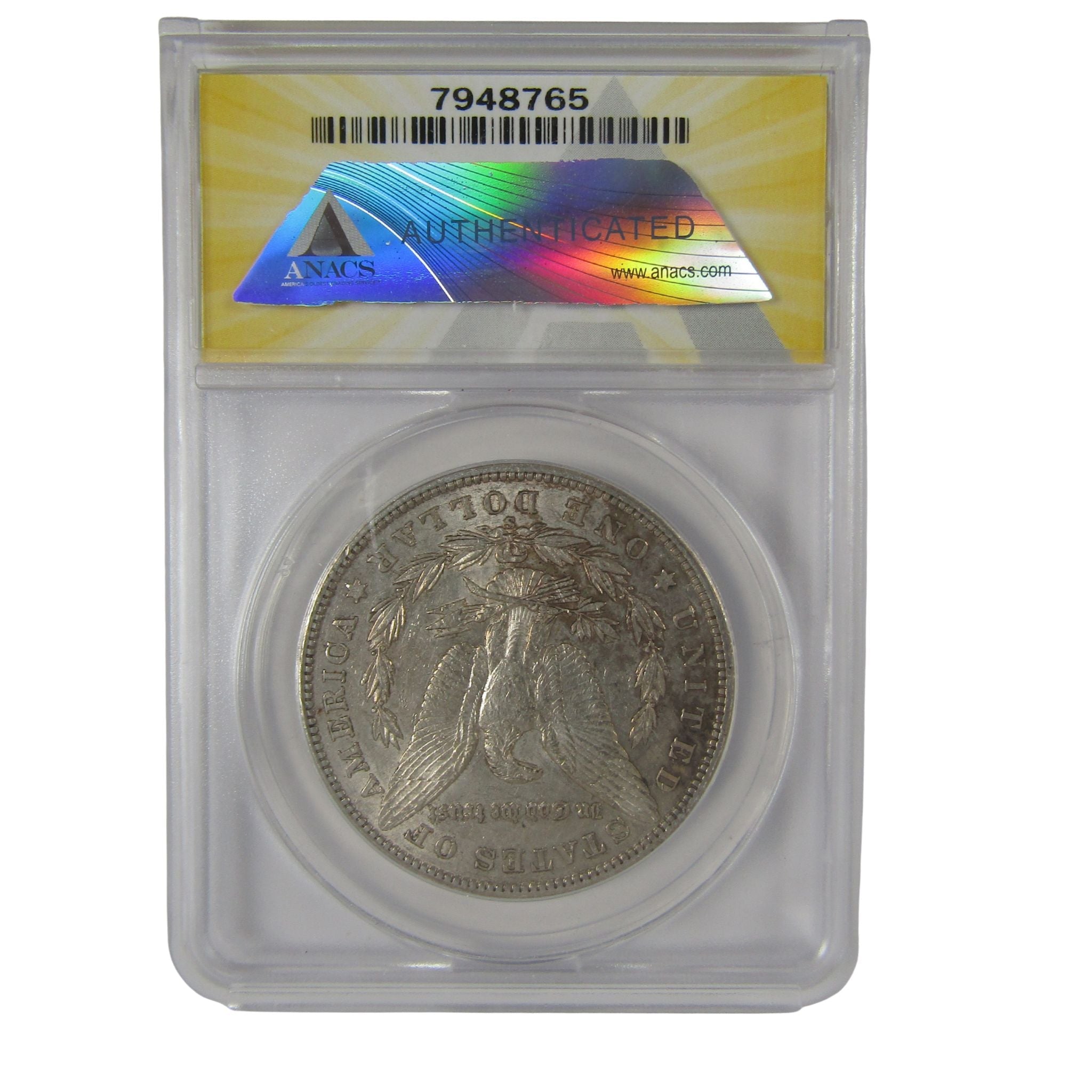 1901 S Morgan Dollar AU 50 ANACS Silver $1 Coin SKU:I23046 - Morgan coin - Morgan silver dollar - Morgan silver dollar for sale - Profile Coins & Collectibles