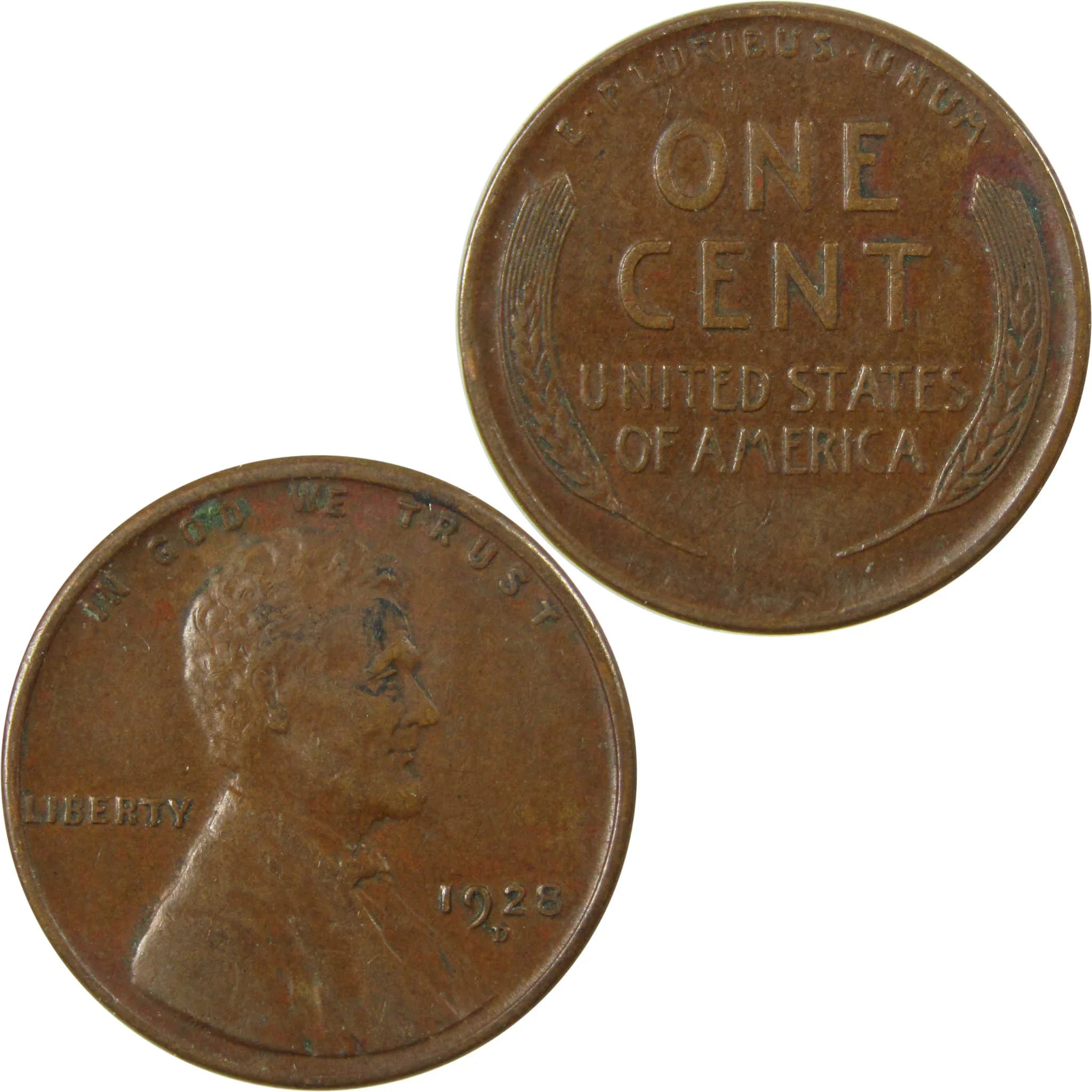 1928 D Lincoln Wheat Cent VG Very Good Penny 1c Coin SKU:I26709