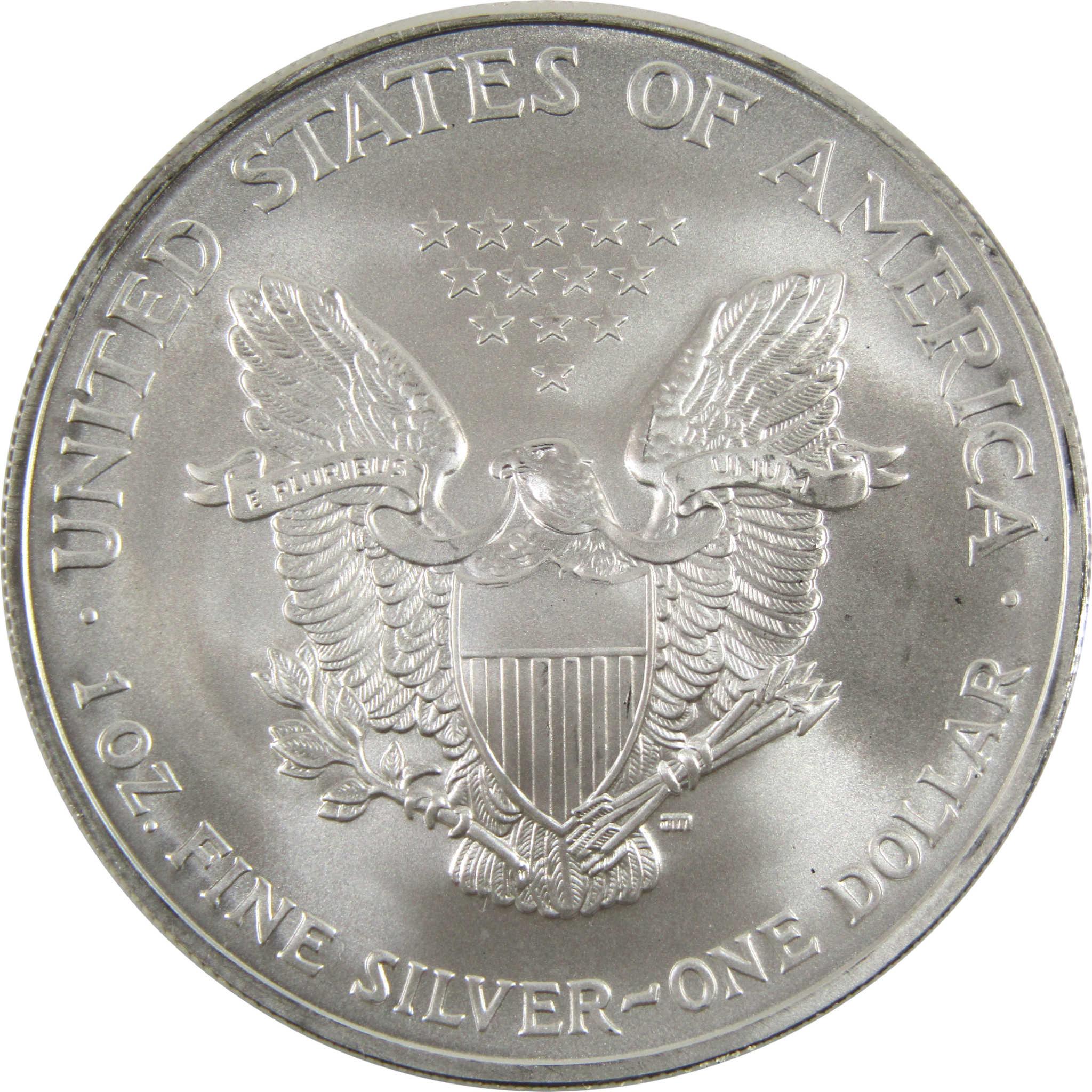 2004 American Eagle BU Uncirculated 1 oz .999 Silver Bullion $1 Coin