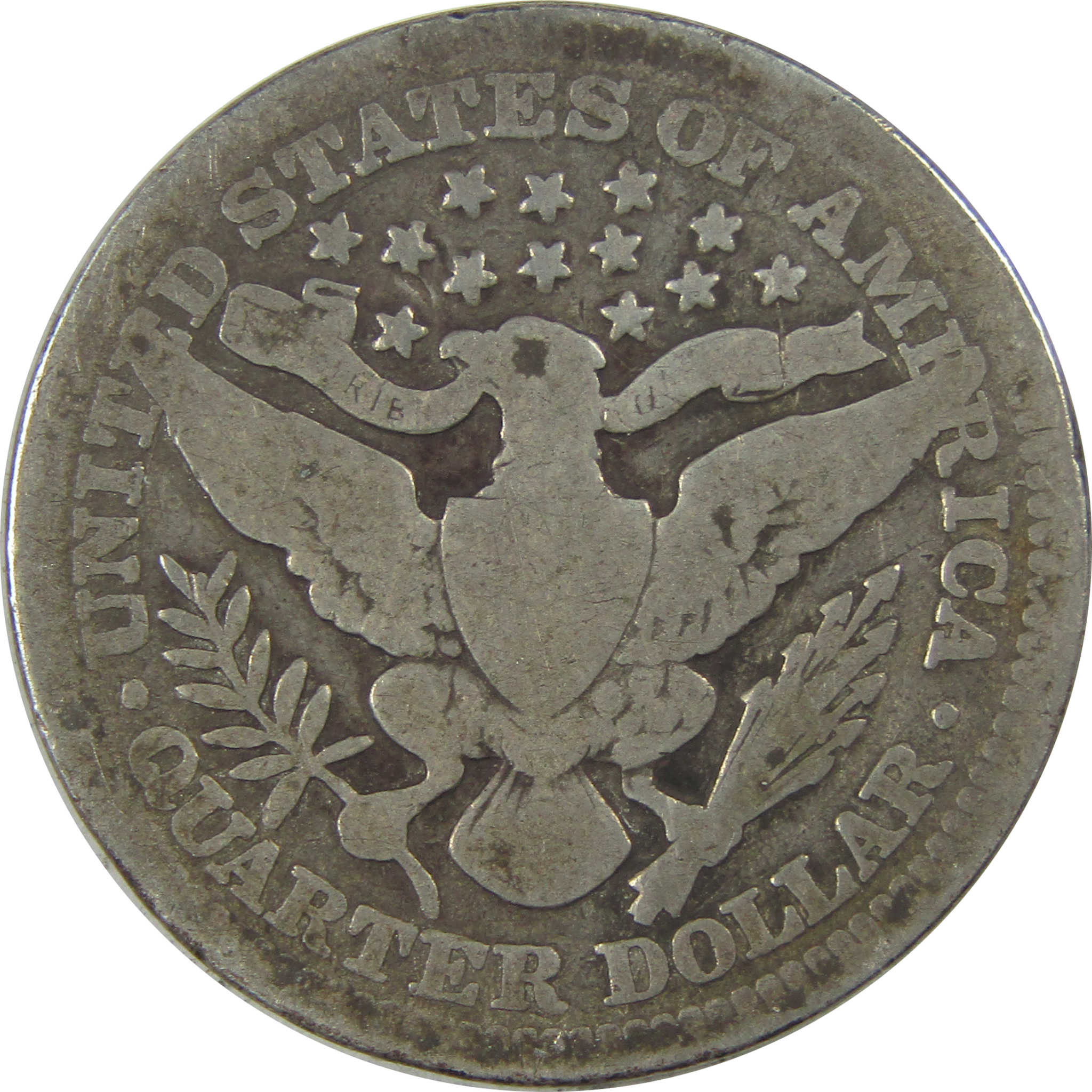 1905 Barber Quarter G Good Details Silver 25c Coin SKU:I21801