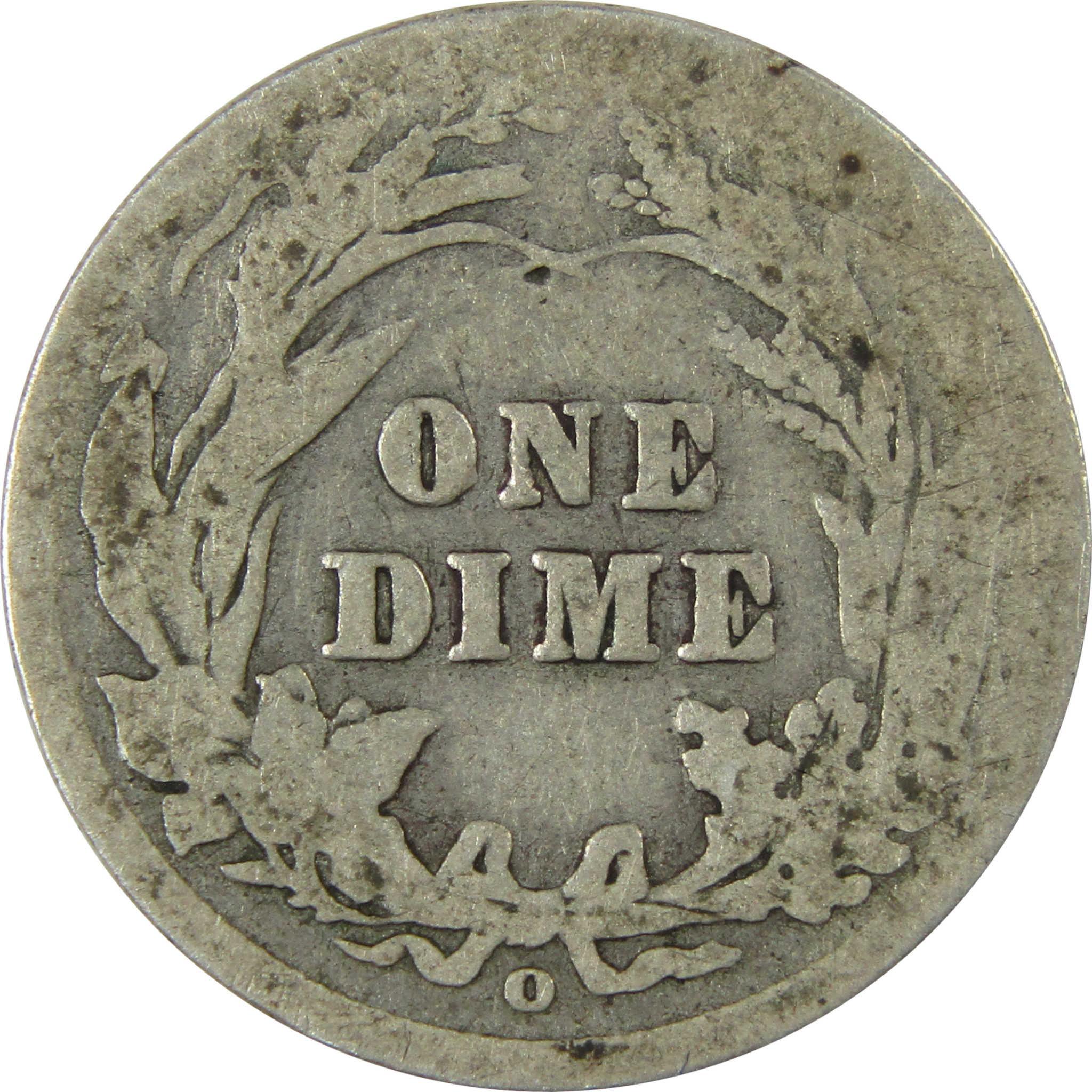 1905 O Micro O Barber Silver Dime AG About Good 10c Coin SKU:I26626