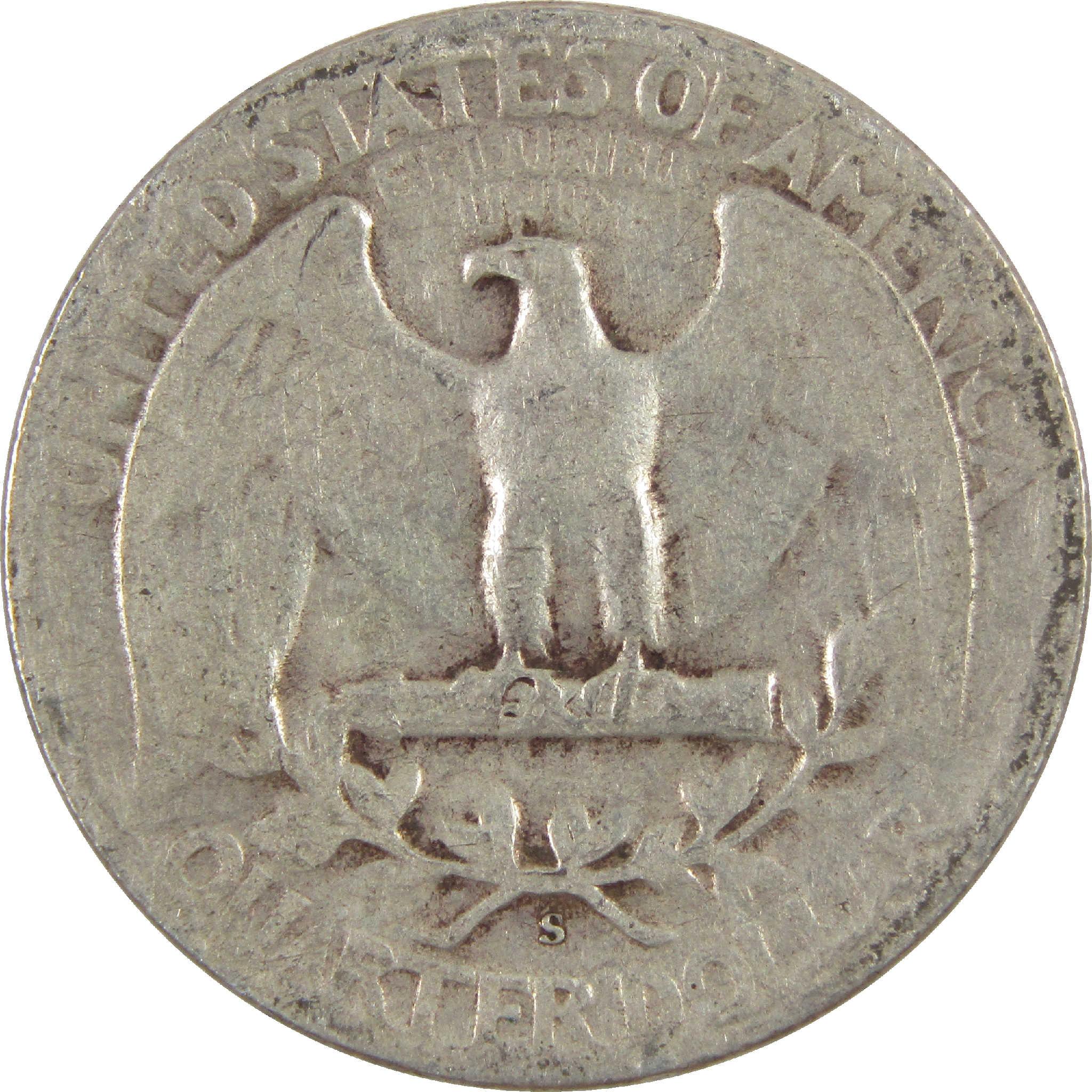 1947 S Washington Quarter G Good Silver 25c Coin