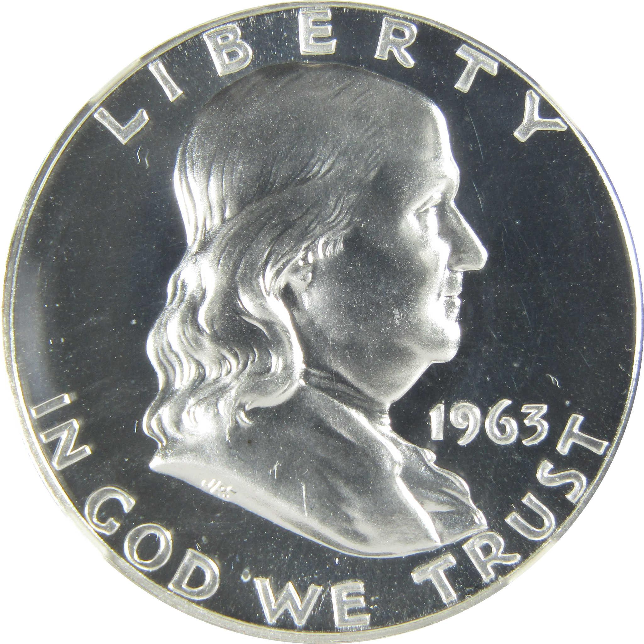 1963 Franklin Silver Half Dollar PF 69 NGC Proof 50c Coin SKU:I27385