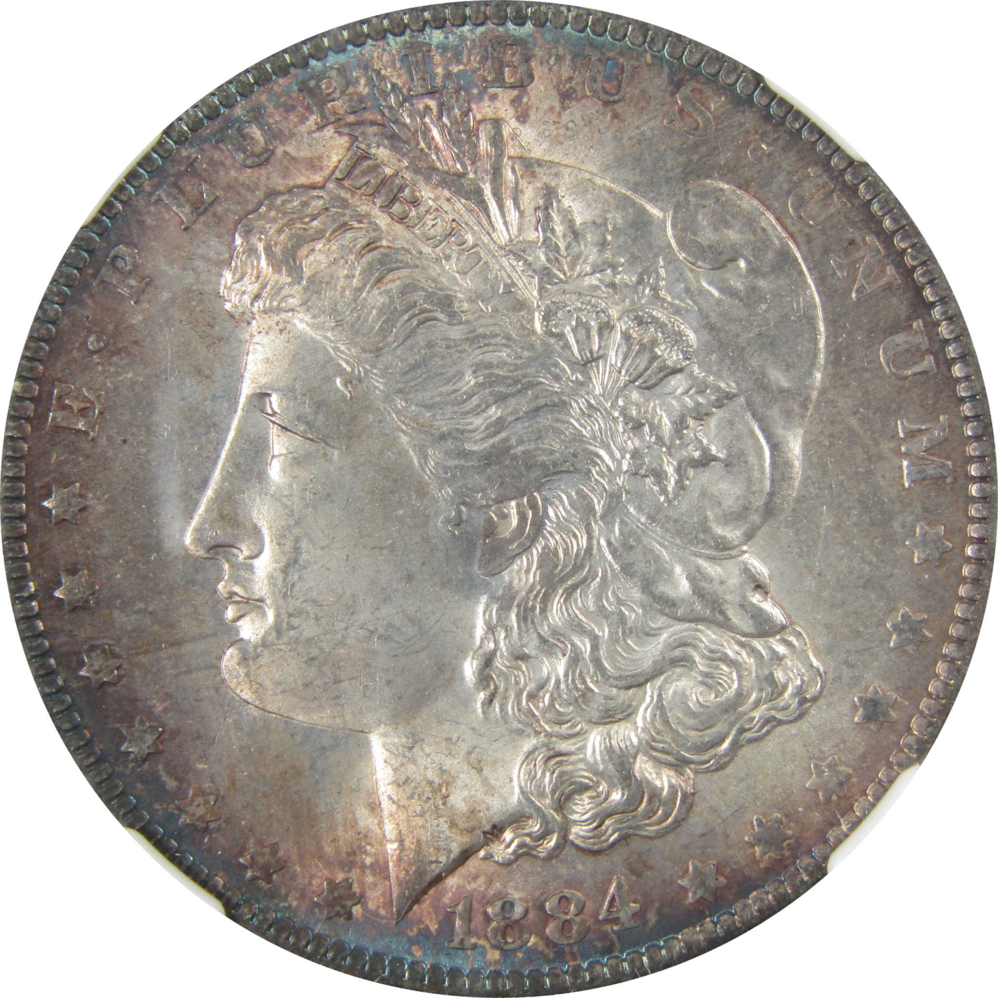 1884 O Morgan Silver Dollar MS 64 NGC Uncirculated Toned SKU:I27893