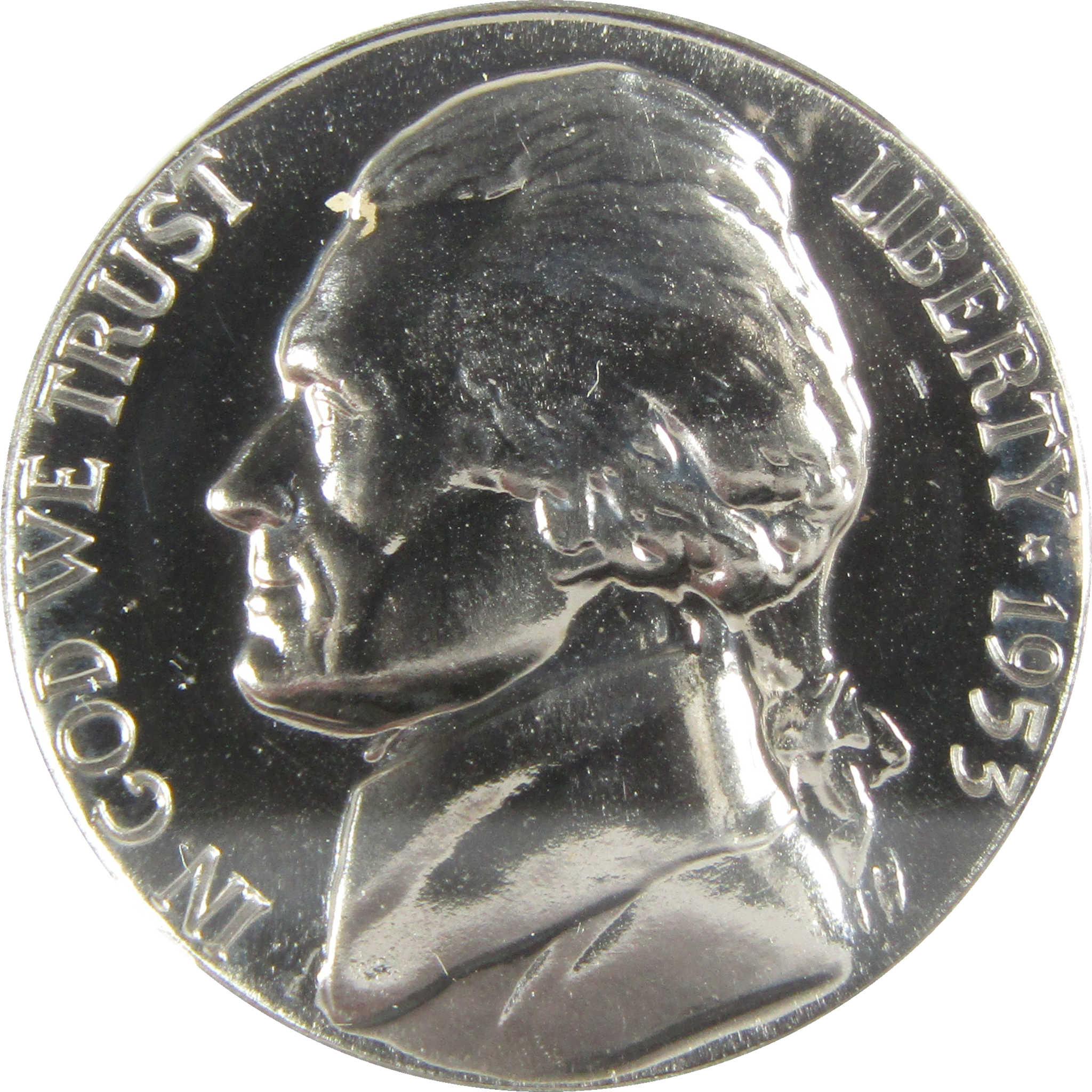 1953 Jefferson Nickel PF 68 NGC Proof 5c Coin Collectible SKU:I27345