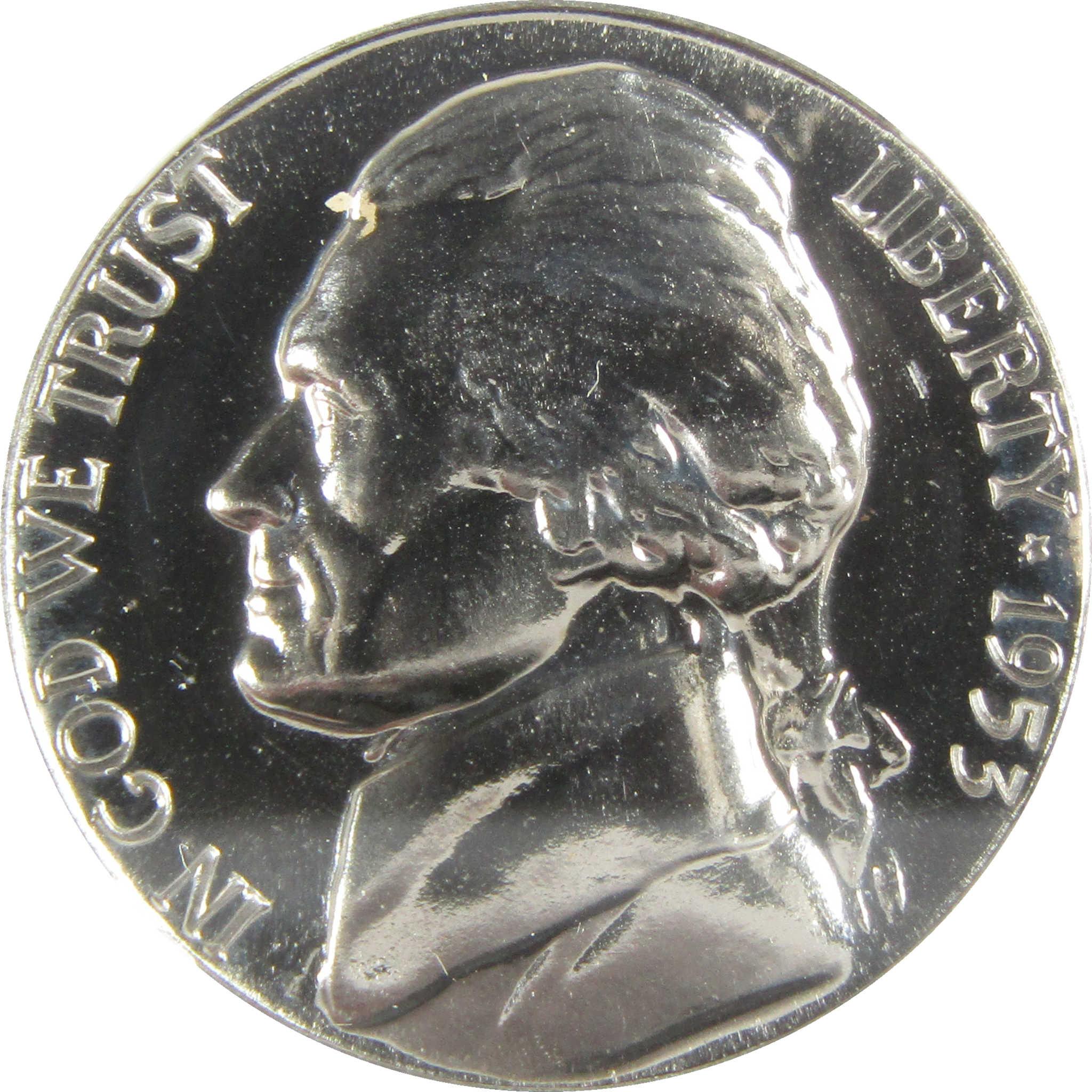 1953 Jefferson Nickel PF 68 NGC Proof 5c Coin Collectible SKU:I27345