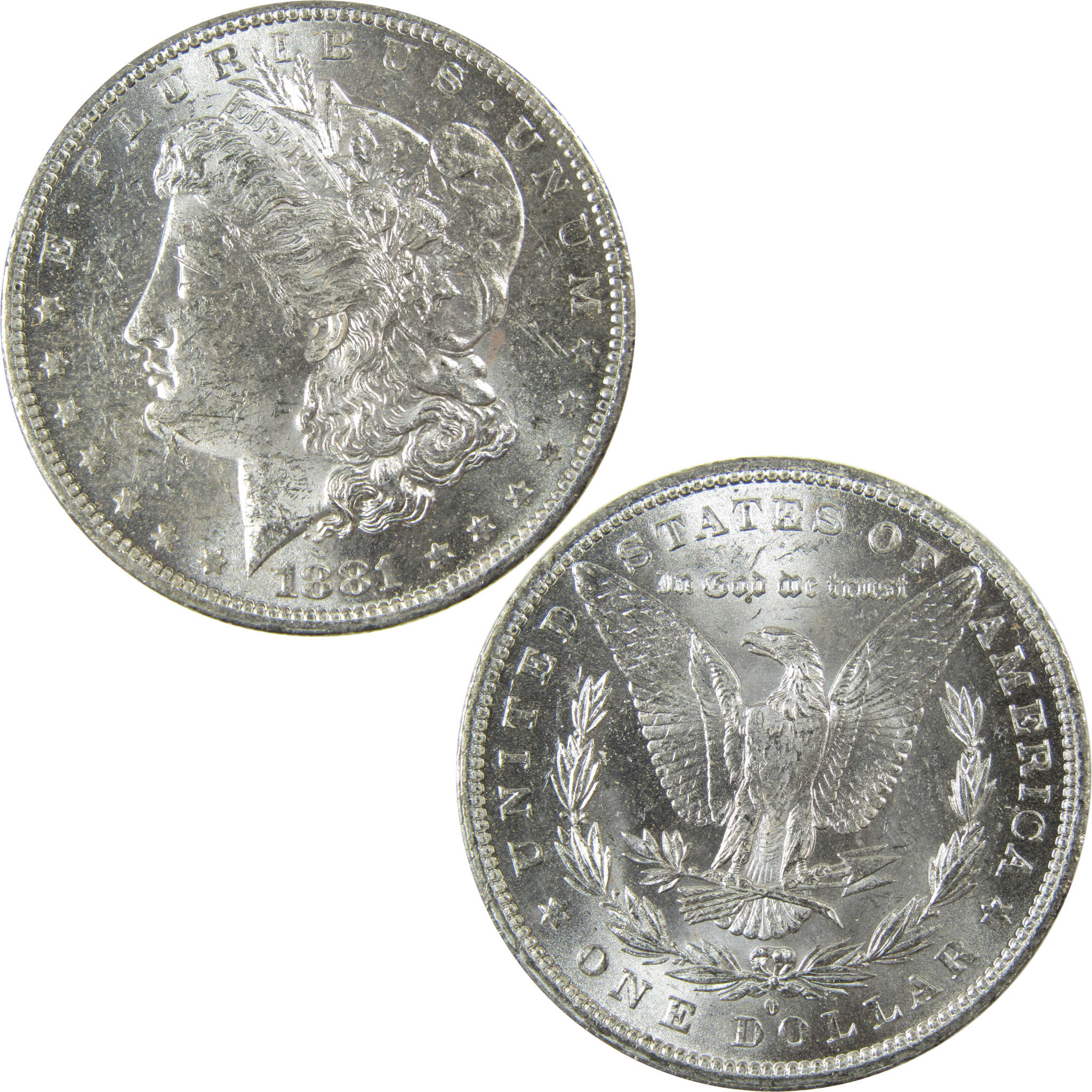 1881 O Morgan Silver Dollar Uncirculated Mint State $1 Coin SKU:I27699