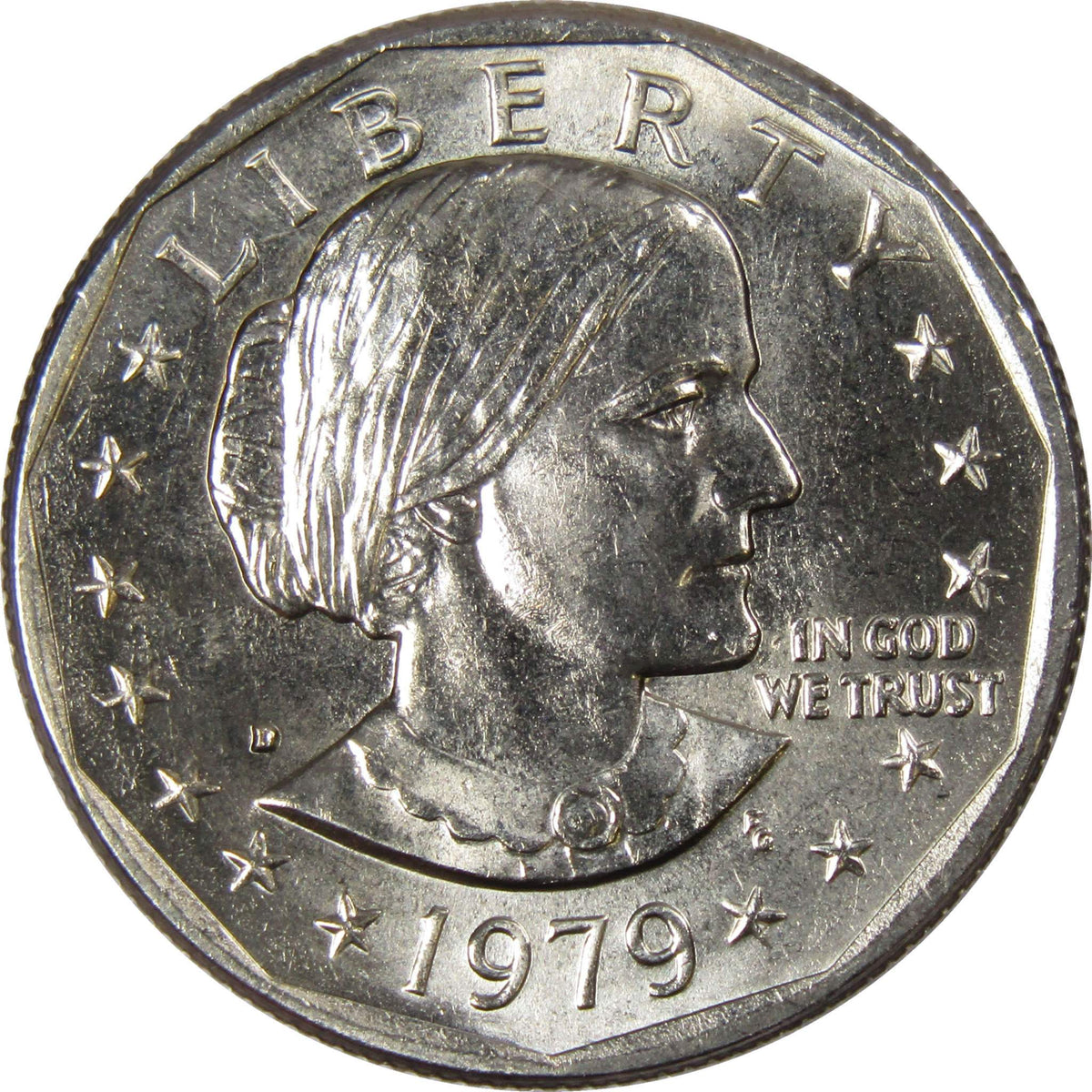 1979 D Susan B Anthony Dollar Clad Uncirculated Mint State SBA $1 Coin