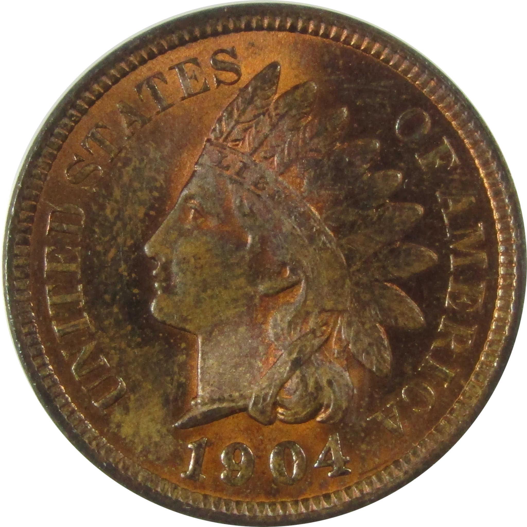 1904 Indian Head Cent MS 63 RB ANACS Penny Uncirculated SKU:CP837
