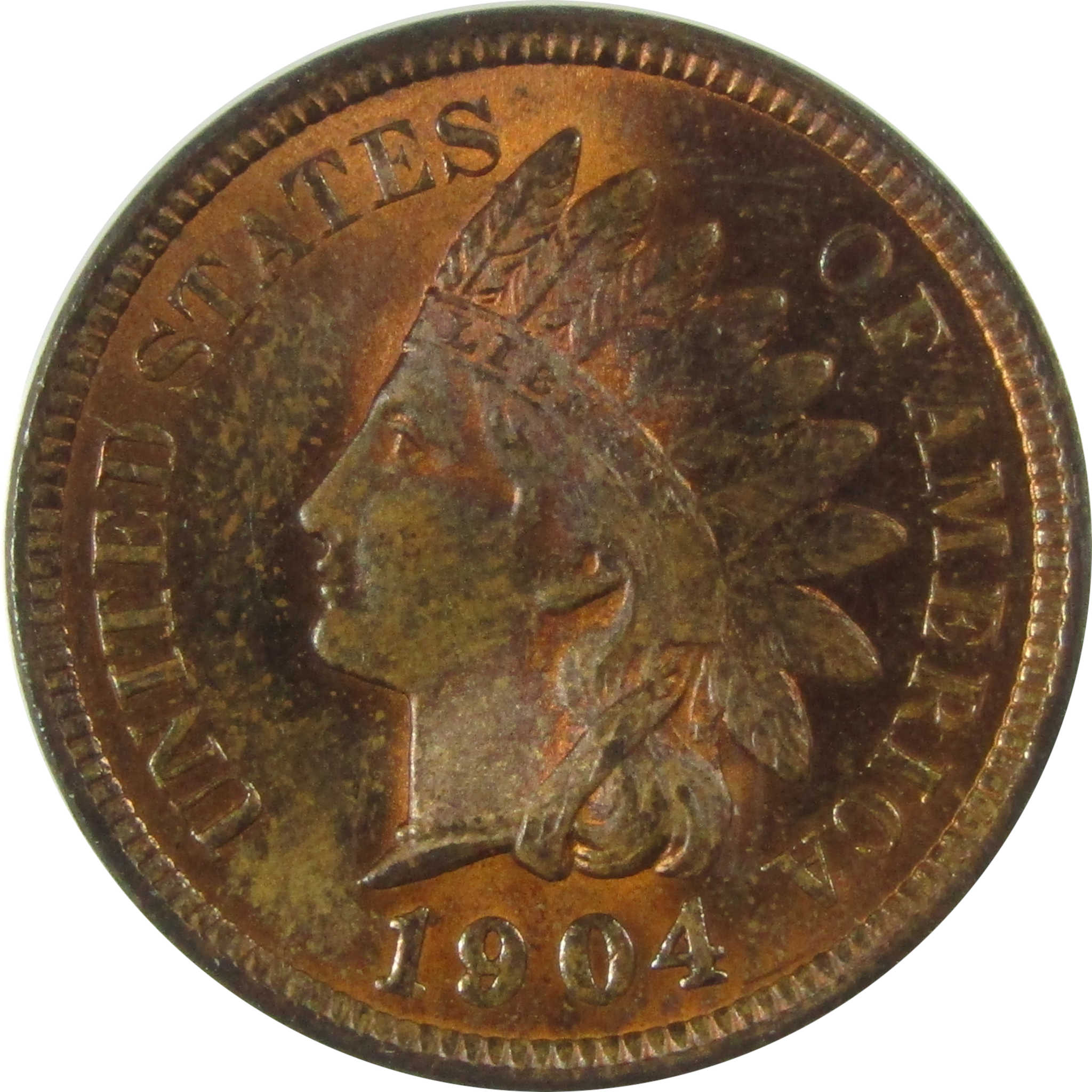 1904 Indian Head Cent MS 63 RB ANACS Penny Uncirculated SKU:CP837