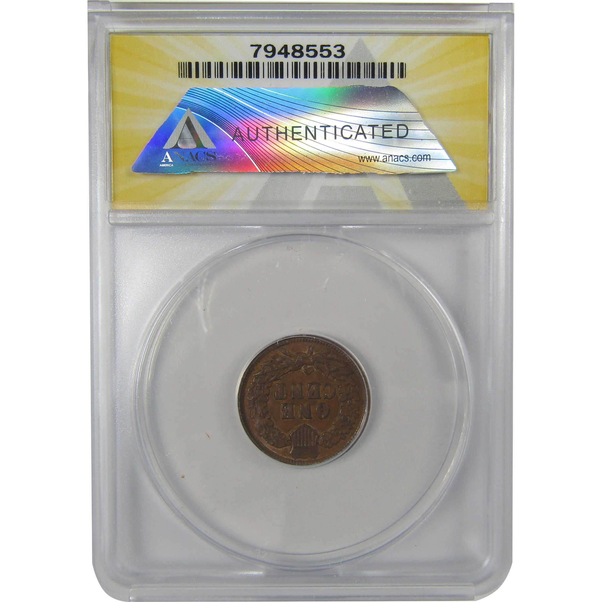 1901 Indian Head Cent AU 50 ANACS Penny 1c Coin SKU:I23007