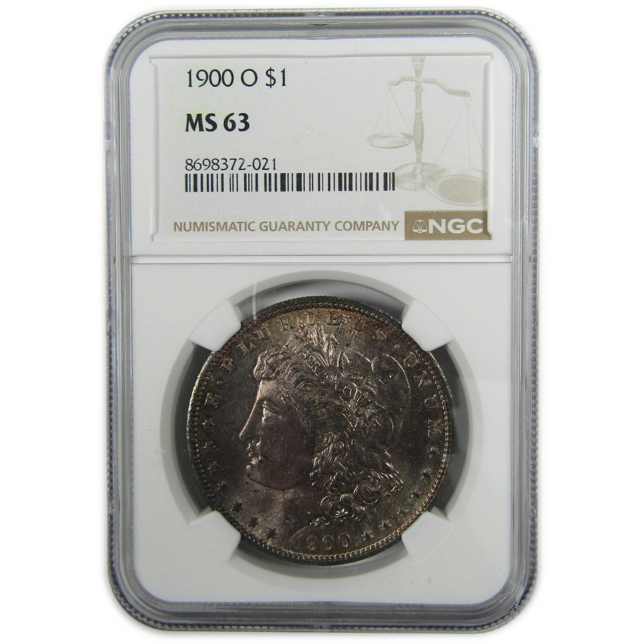 1900 O Morgan Silver Dollar MS 63 NGC Uncirculated Toned SKU:I27886