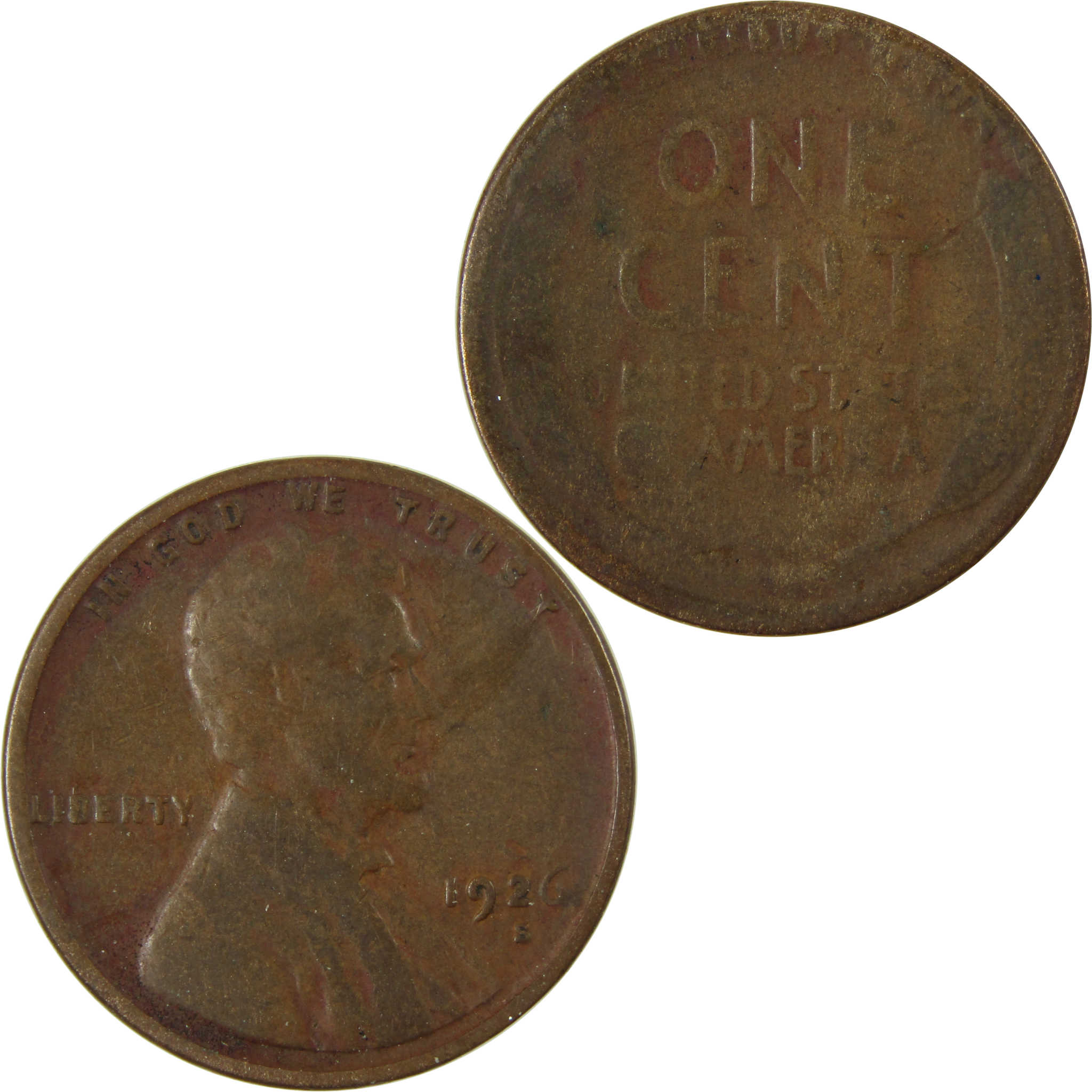 1926 S Lincoln Wheat Cent G Good Penny 1c Coin SKU:I26474