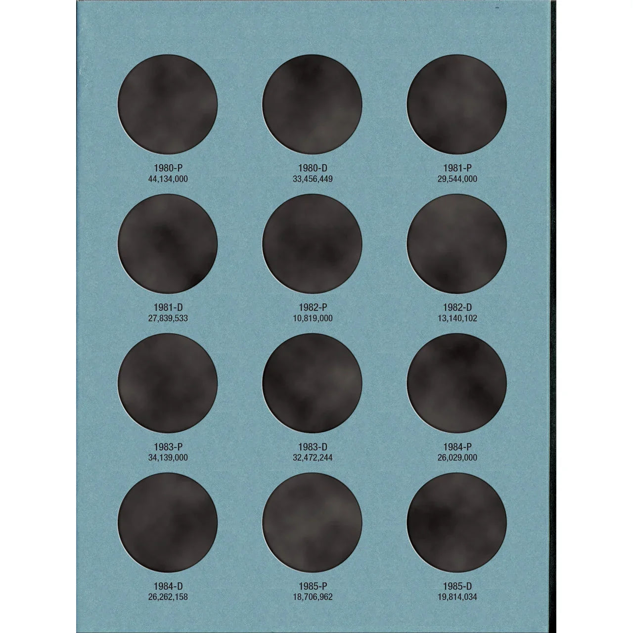 Whitman Kennedy Half Dollar Coin Folder Collection #1 1964-1985