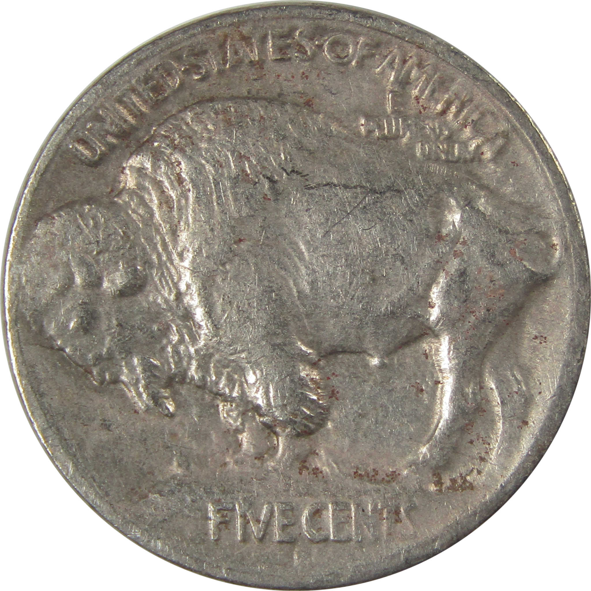 1913 S Type 1 Buffalo Nickel VF Very Fine Details 5c Coin SKU:I22885