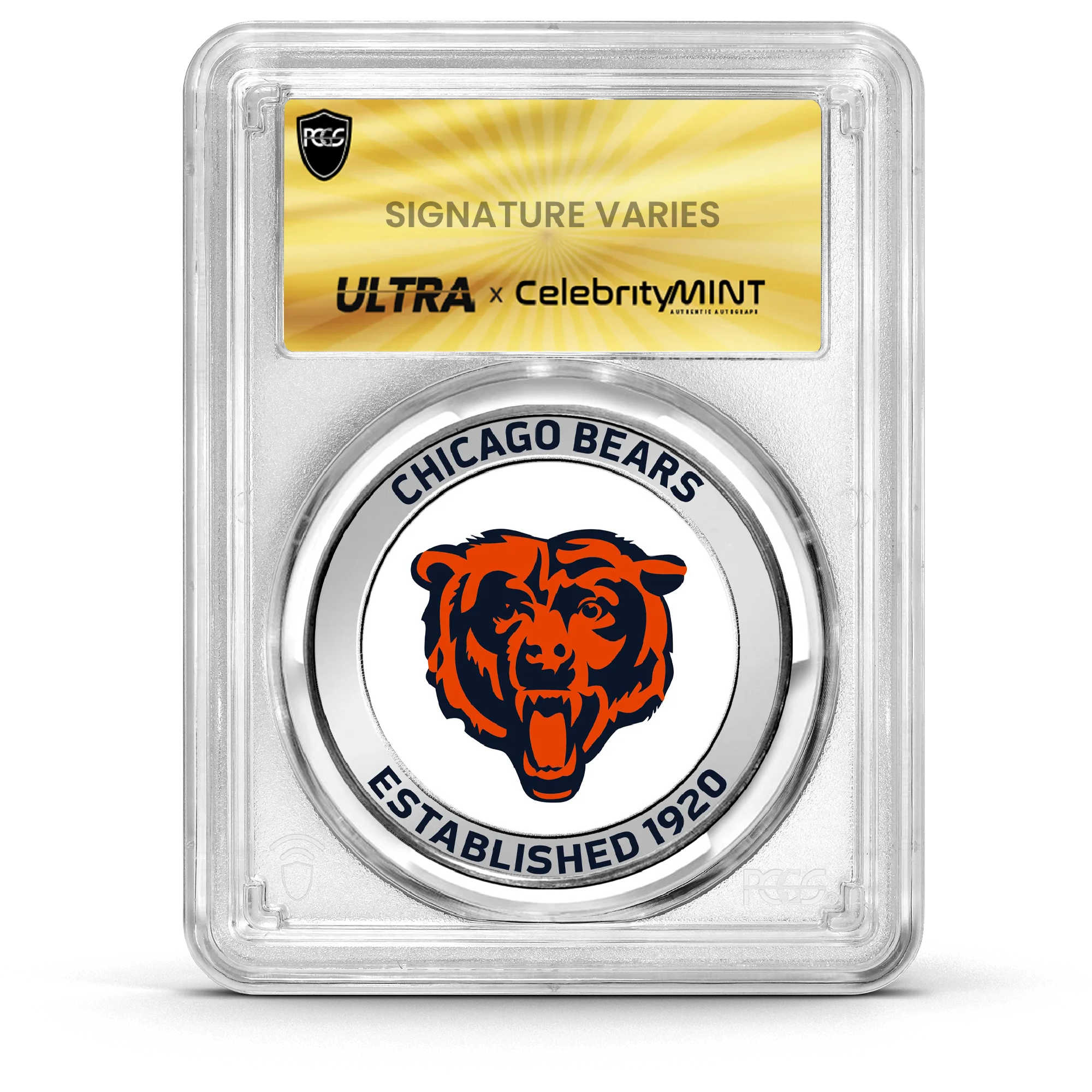 NFL Hall of Fame Silver Series Autographed Coin Mystery Box SKU:OPC252