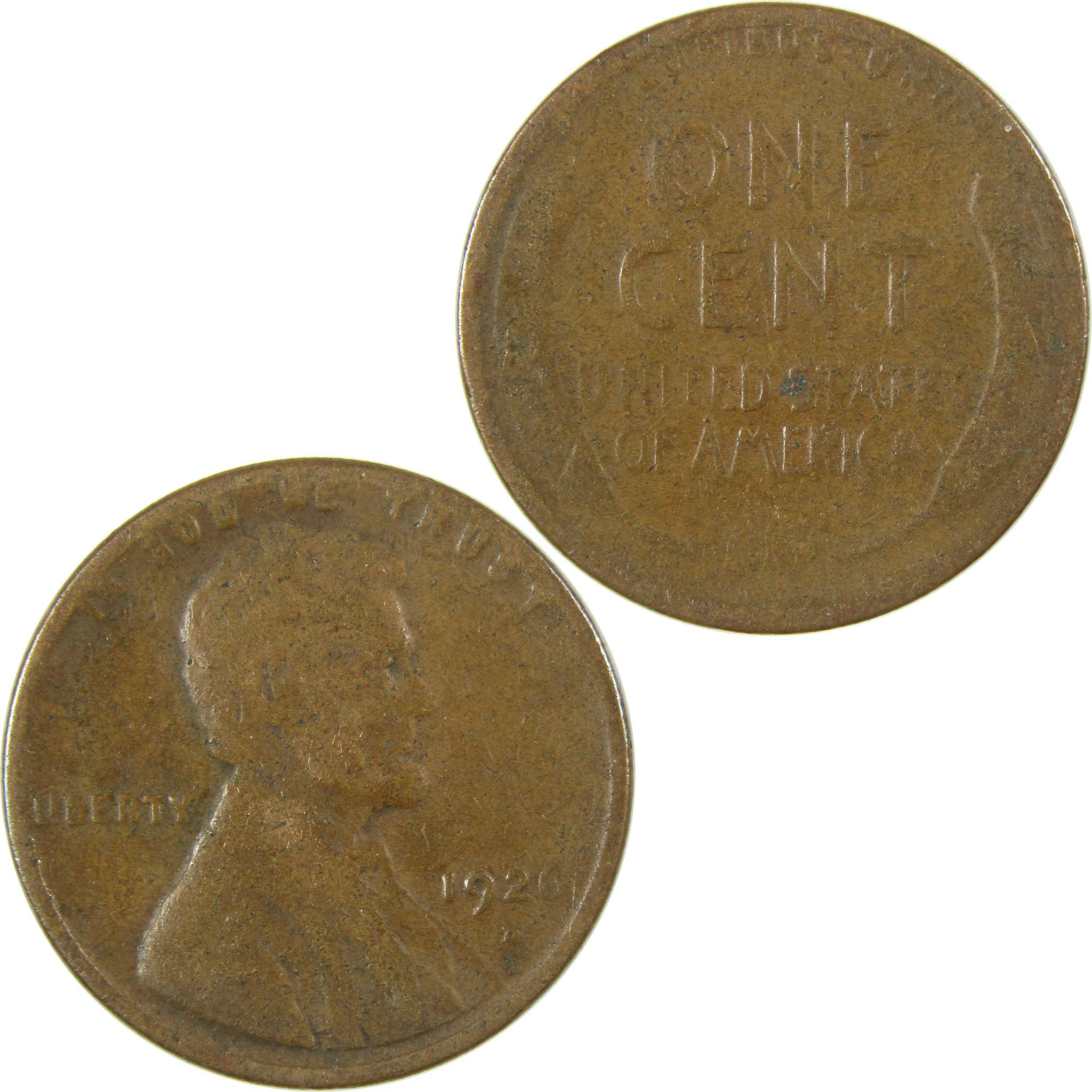 1926 D Lincoln Wheat Cent G Good Penny 1c Coin SKU:I27187
