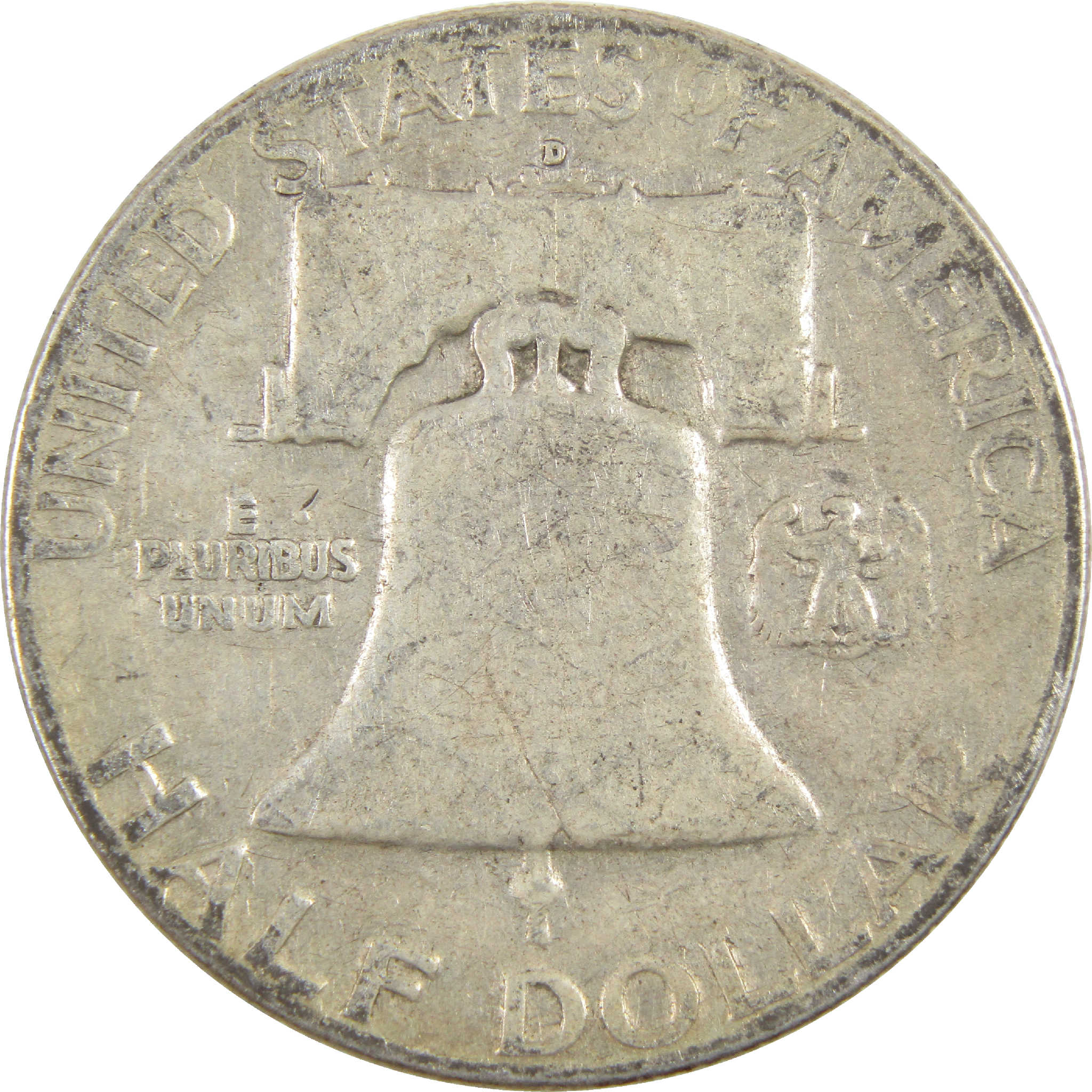 1950 D Franklin Half Dollar VG Very Good Silver 50c Coin