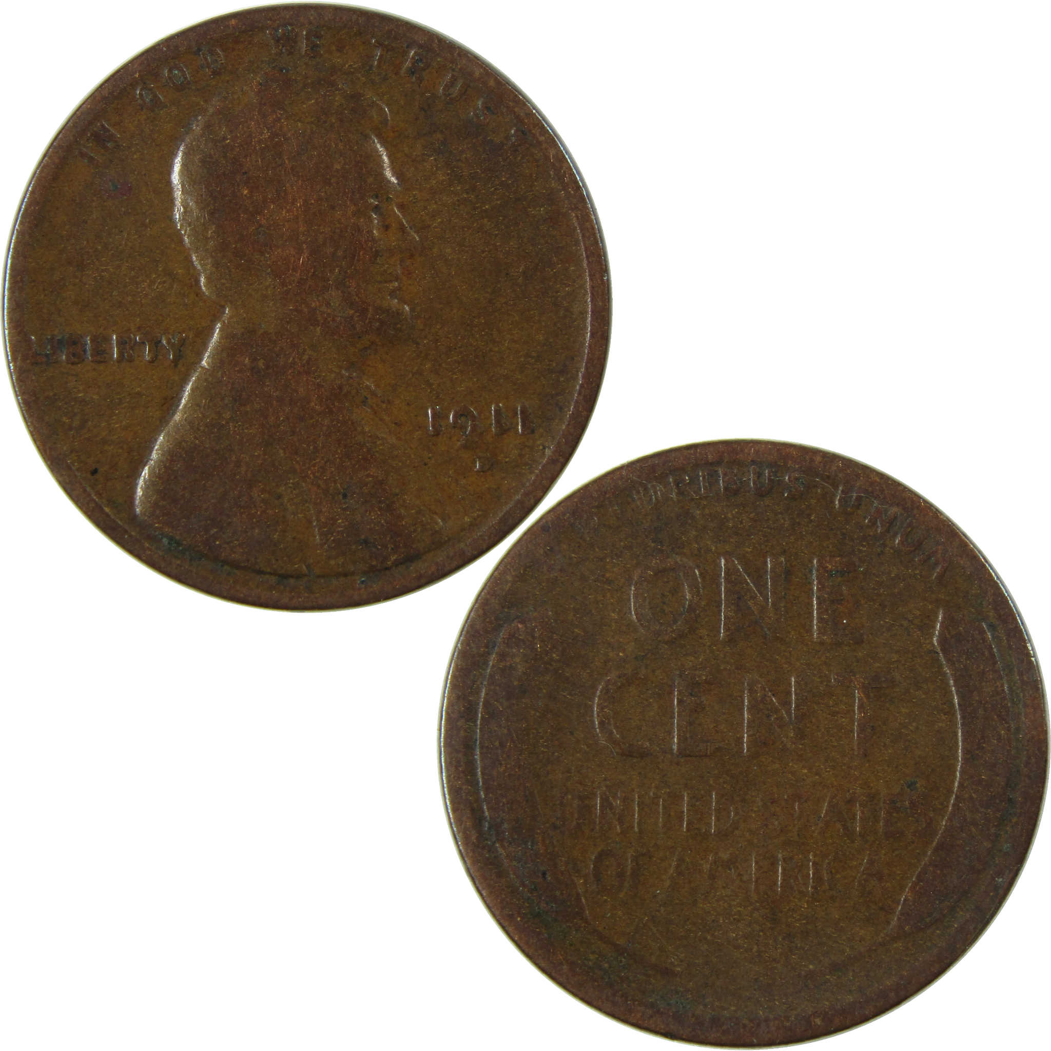 1911 D Lincoln Wheat Cent AG About Good Penny 1c Coin SKU:I26251