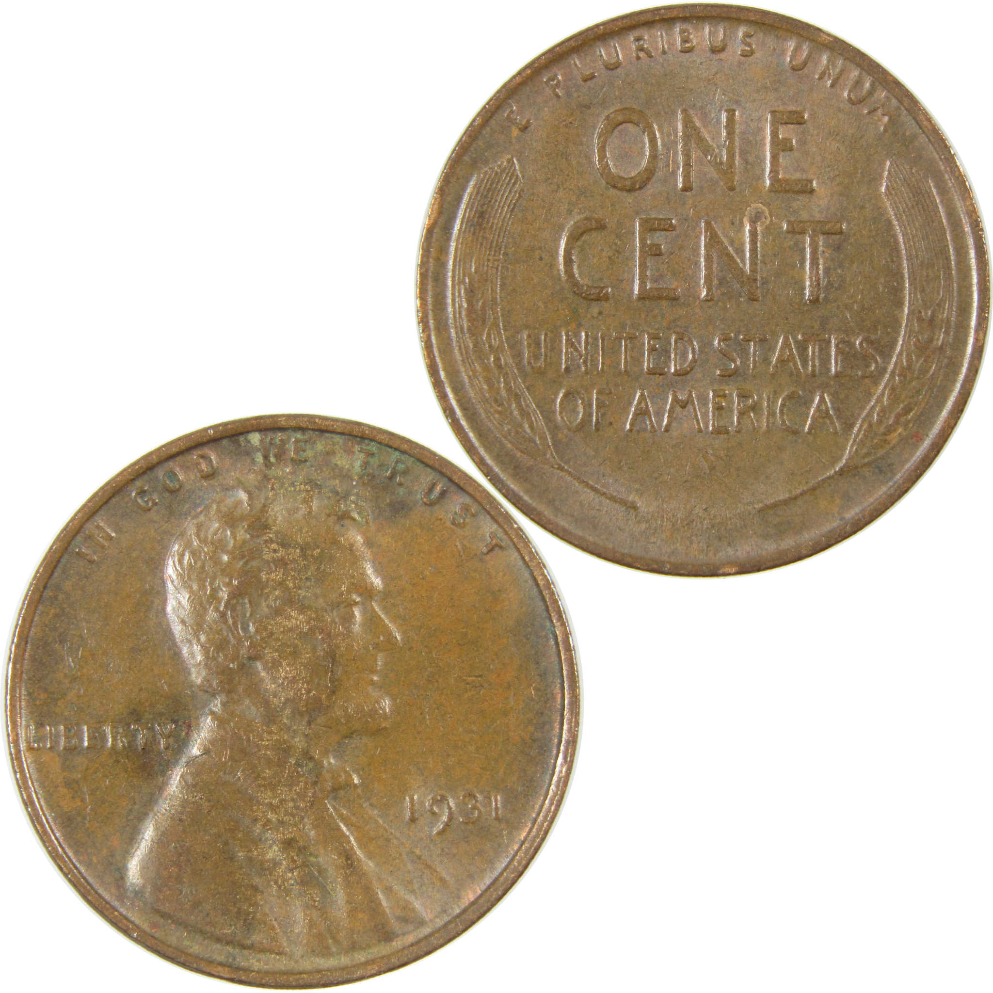 1931 Lincoln Wheat Cent AU About Uncirculated Penny 1c Coin SKU:I27287