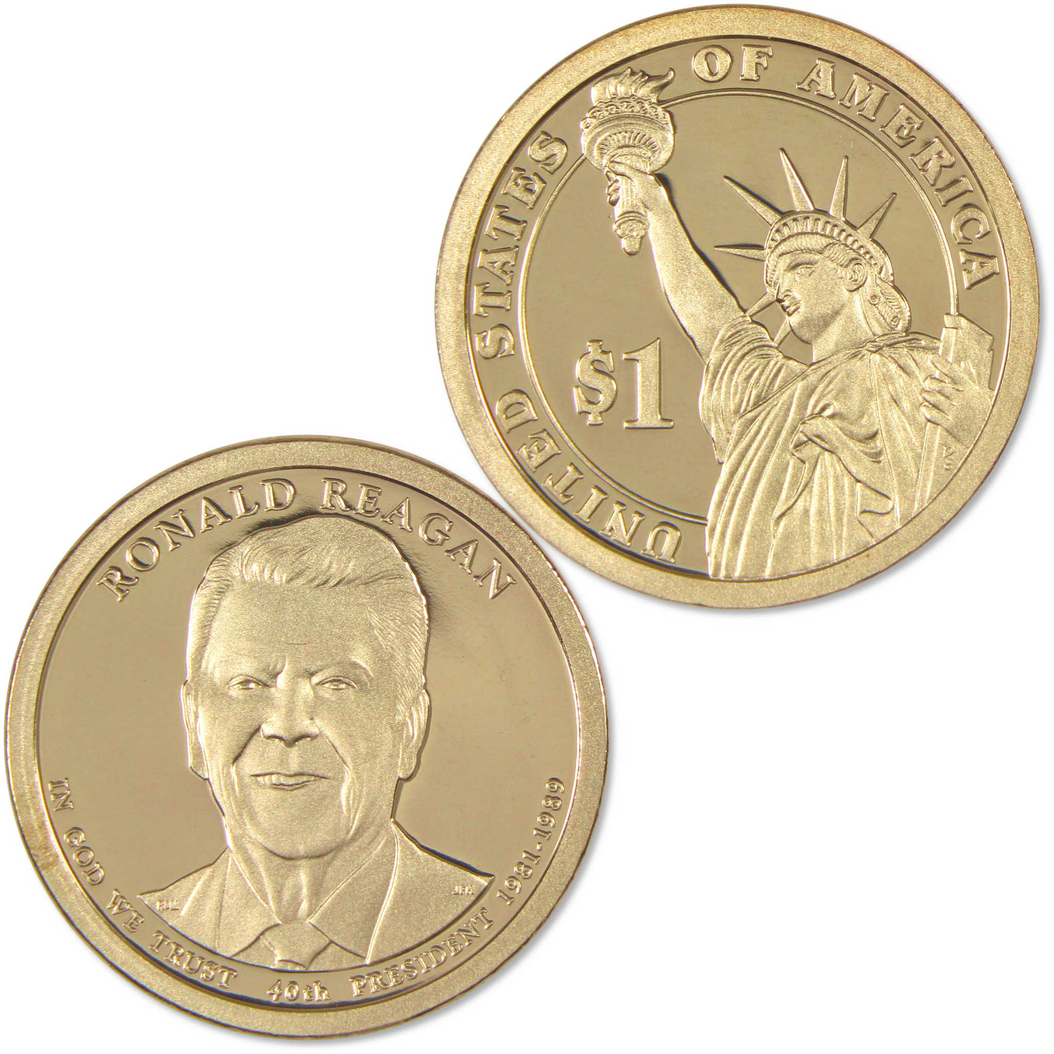 2016 S Ronald Reagan Presidential Dollar Choice Proof $1 Coin