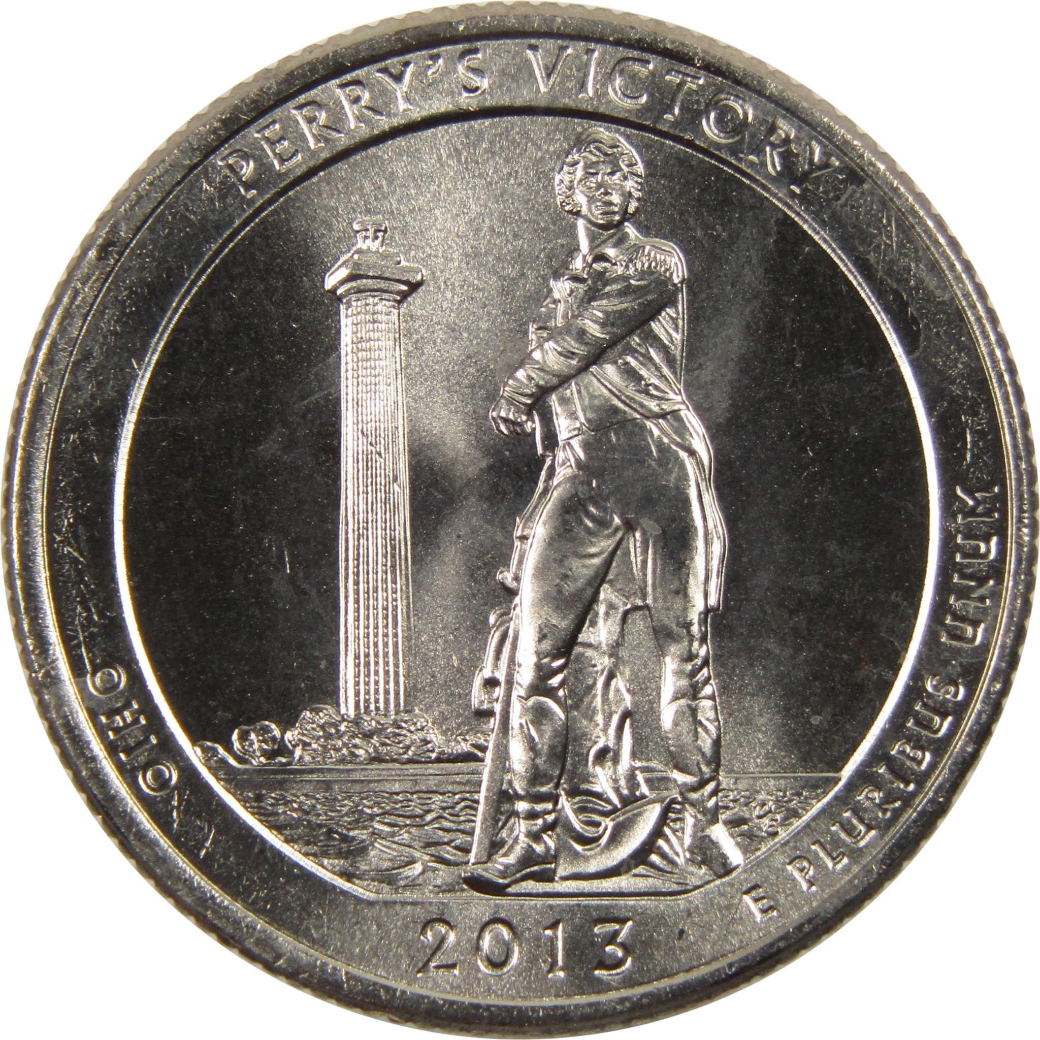 2013 Perry's Victory Park Quarter - America The Beautiful Series, Uncirculated From US Mint Roll