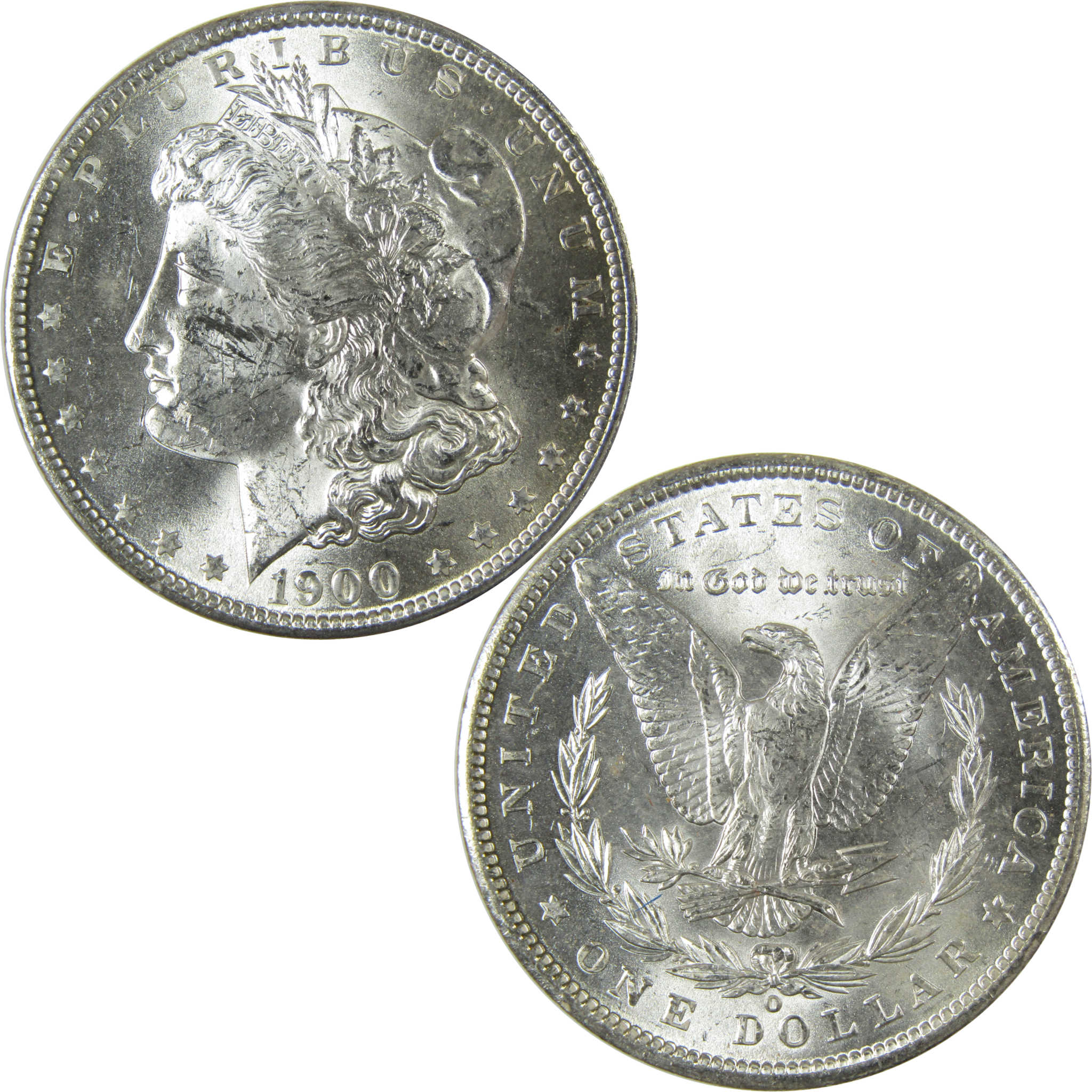 1900 O Morgan Silver Dollar Uncirculated Mint State $1 Coin SKU:I27726