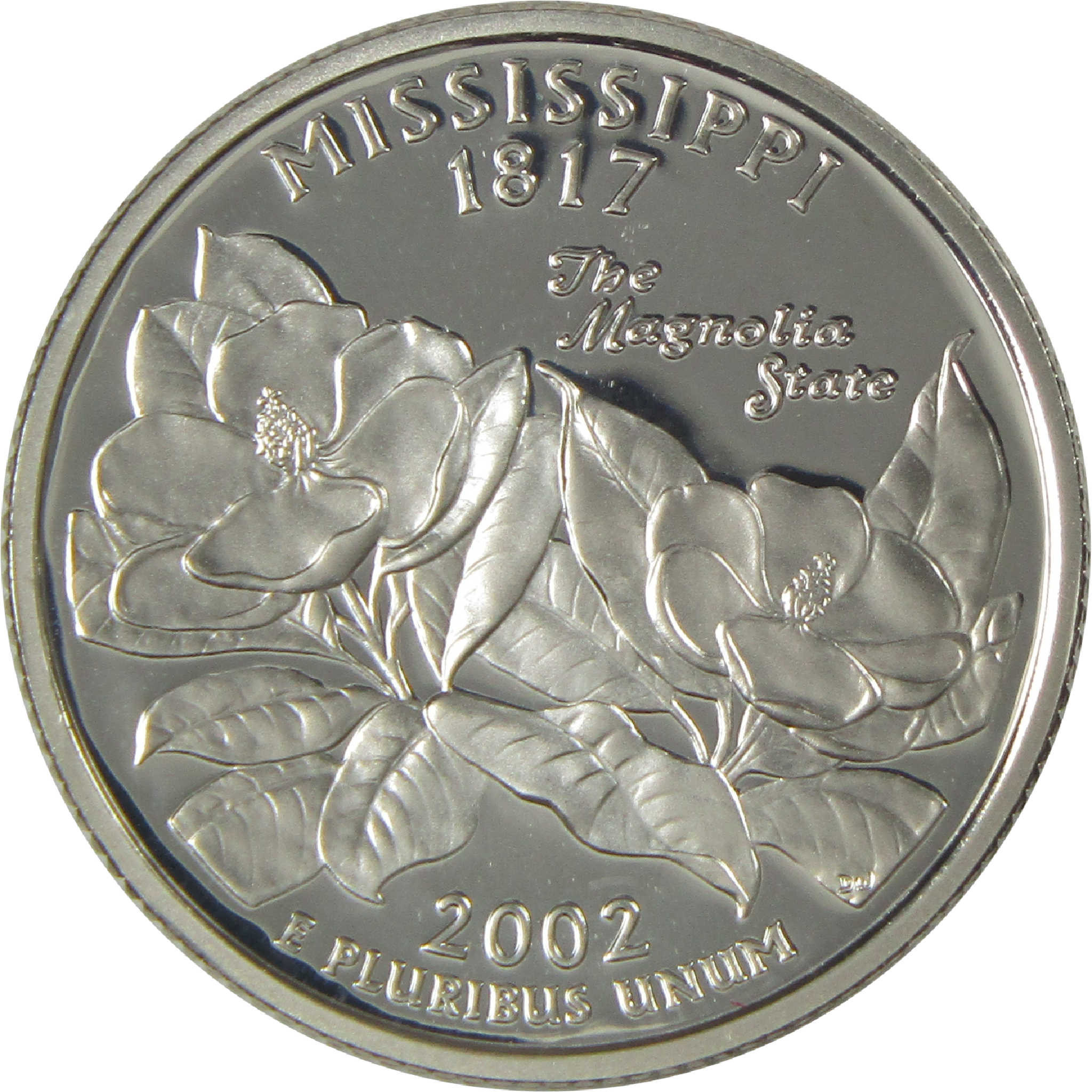 2002 S Mississippi State Quarter Choice Proof Silver 25c Coin