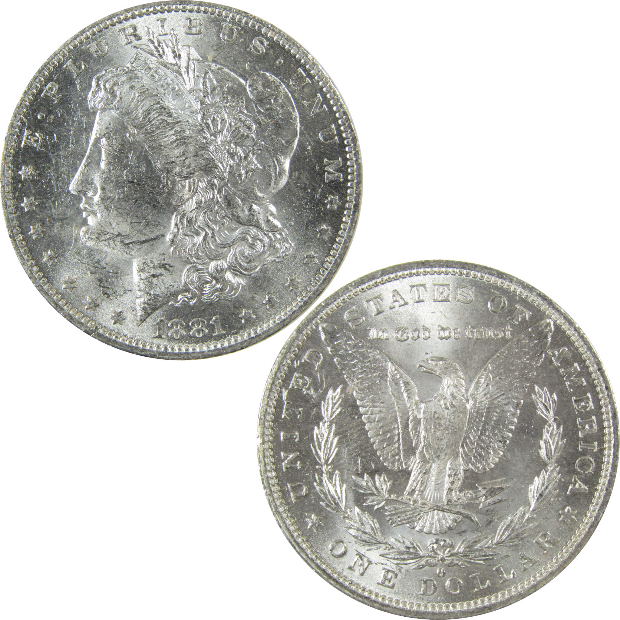 1881 O Morgan Silver Dollar Uncirculated Mint State $1 Coin SKU:I27700