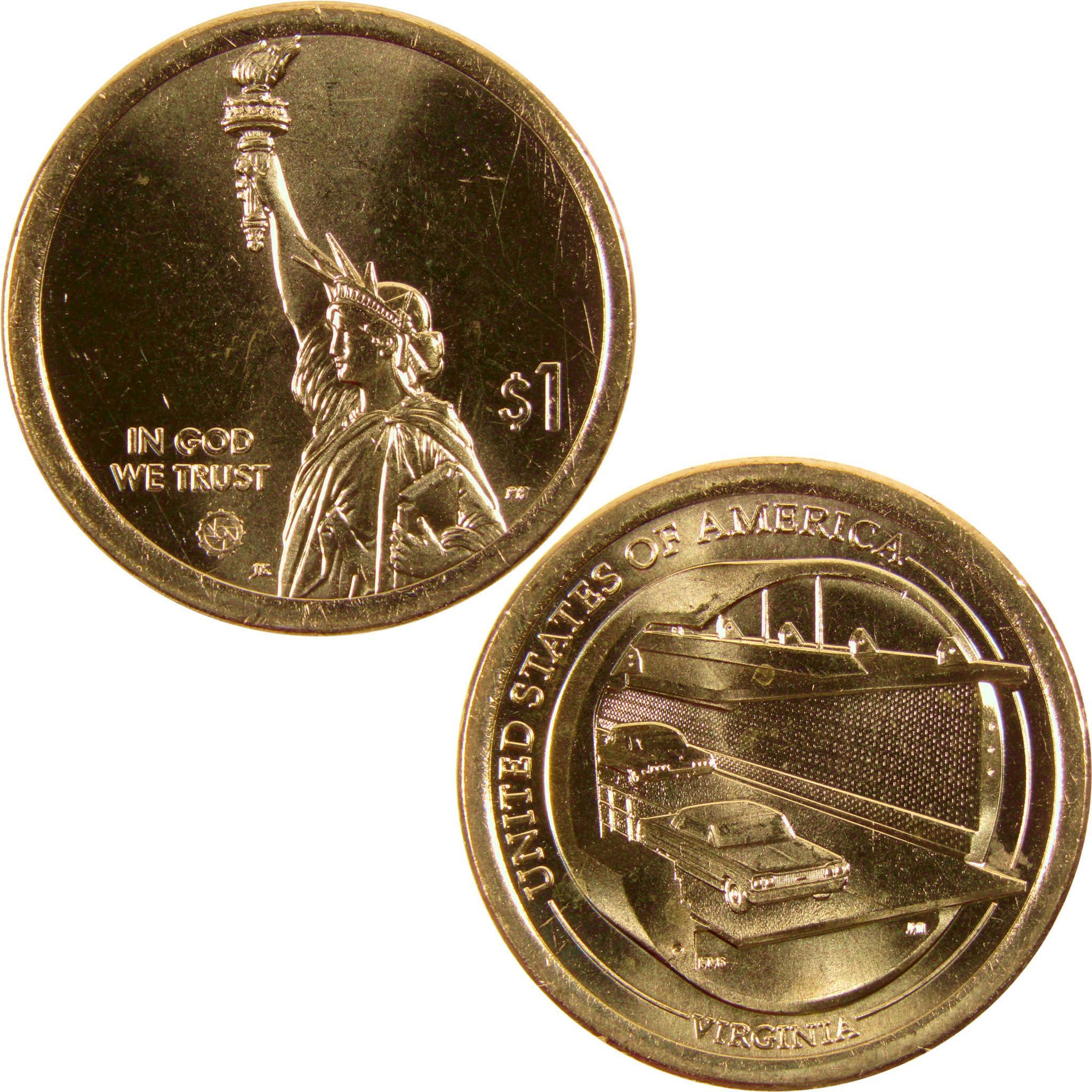 2021 D Chesapeake Bay Bridge American Innovation Dollar Uncirculated