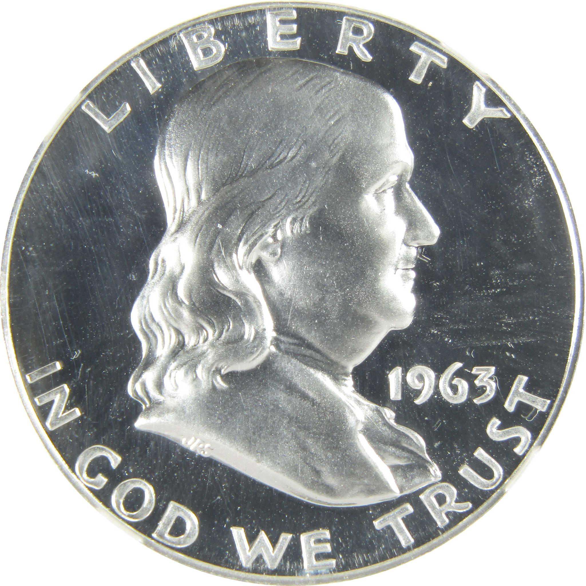 1963 Franklin Silver Half Dollar PF 69 NGC Proof 50c Coin SKU:I27430