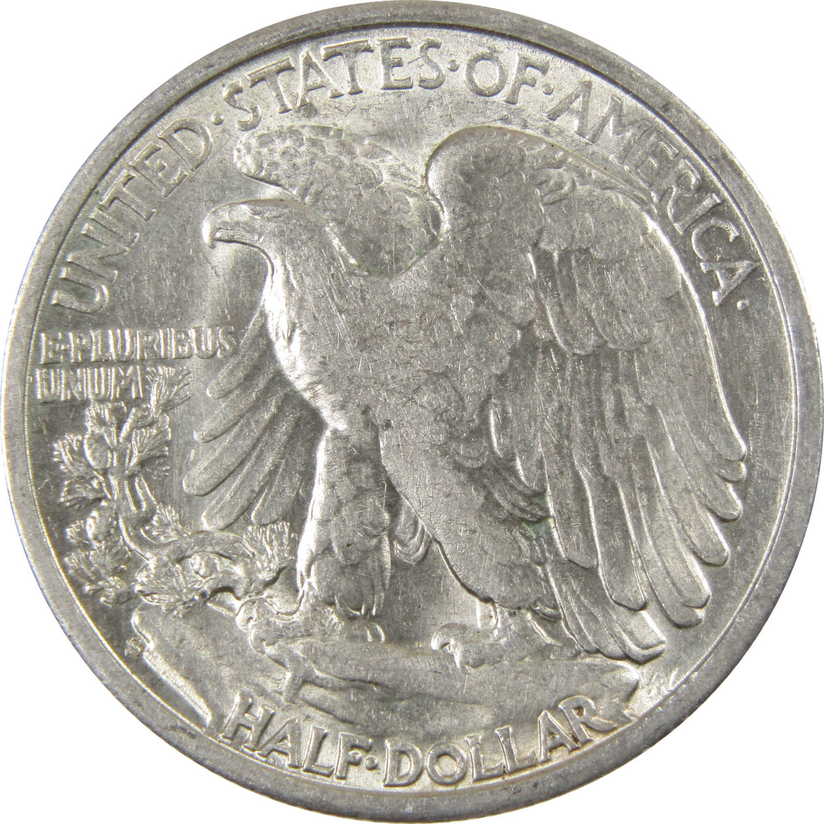 1943 S Liberty Walking Silver 50c Borderline Uncirculated SKU:I28670