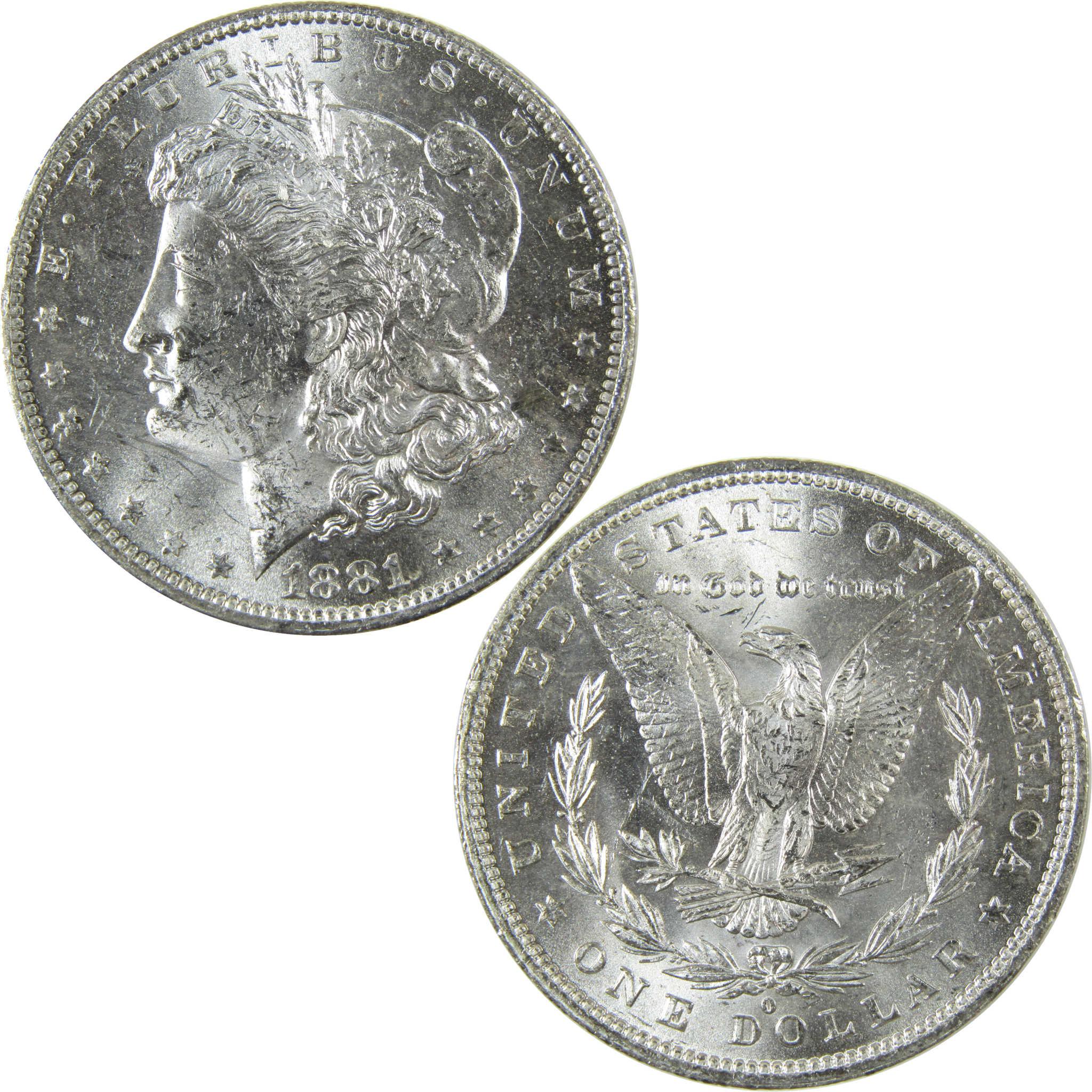 1881 O Morgan Silver Dollar Uncirculated Mint State $1 Coin SKU:I27706 - Morgan coin - Morgan silver dollar - Morgan silver dollar for sale - Profile Coins & Collectibles