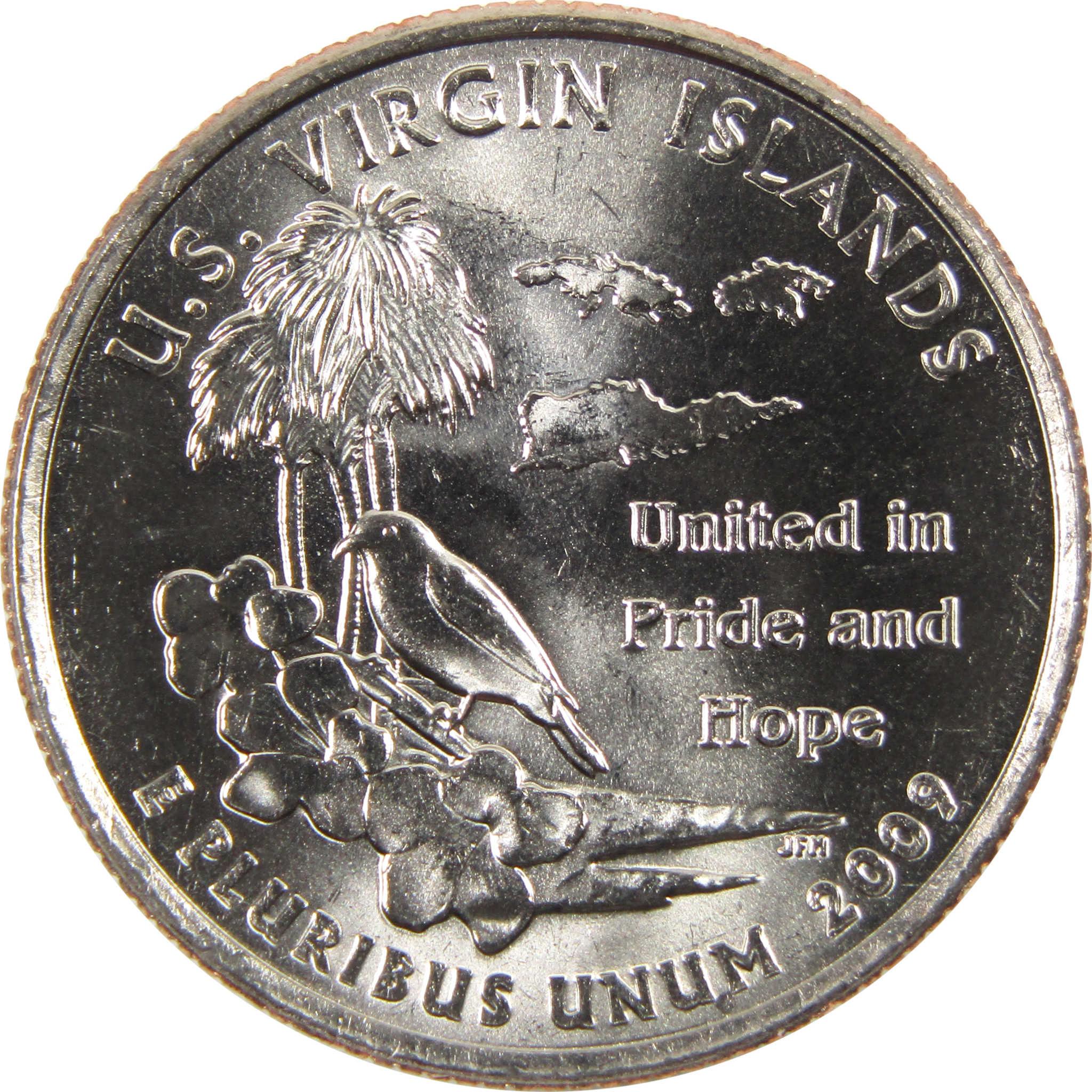 2009 D U.S Virgin Island Territories Quarter BU Uncirculated Clad 25c