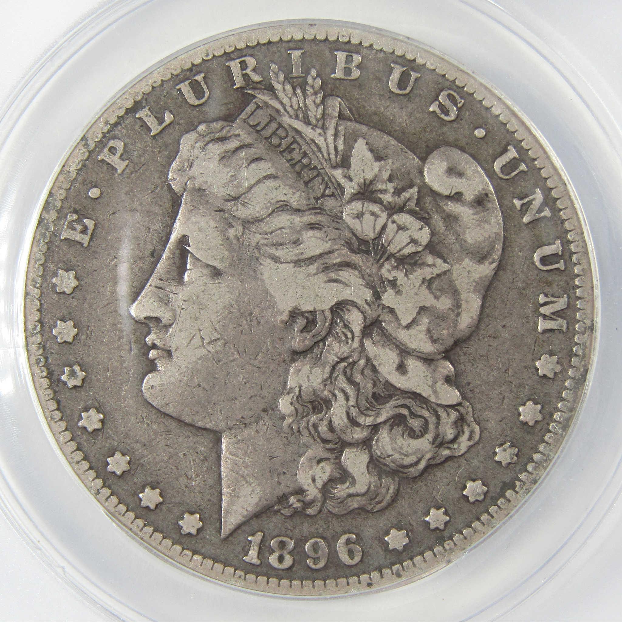 1896 S Morgan Silver Dollar VF 20 Details ANACS $1 Coin SKU:I25431 - Morgan coin - Morgan silver dollar - Morgan silver dollar for sale - Profile Coins & Collectibles