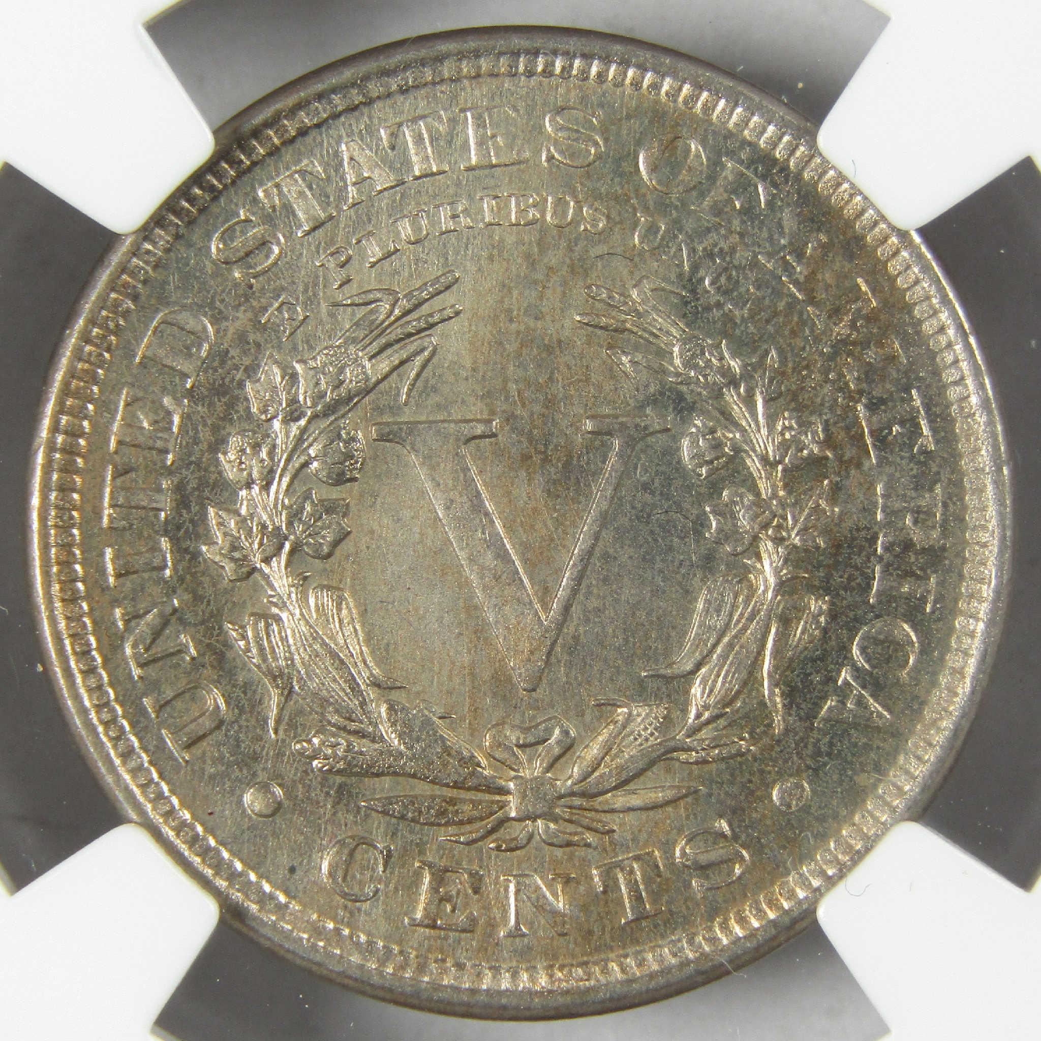 1906 Liberty Head V Nickel MS 63 NGC Uncirculated 5c Coin Collectible