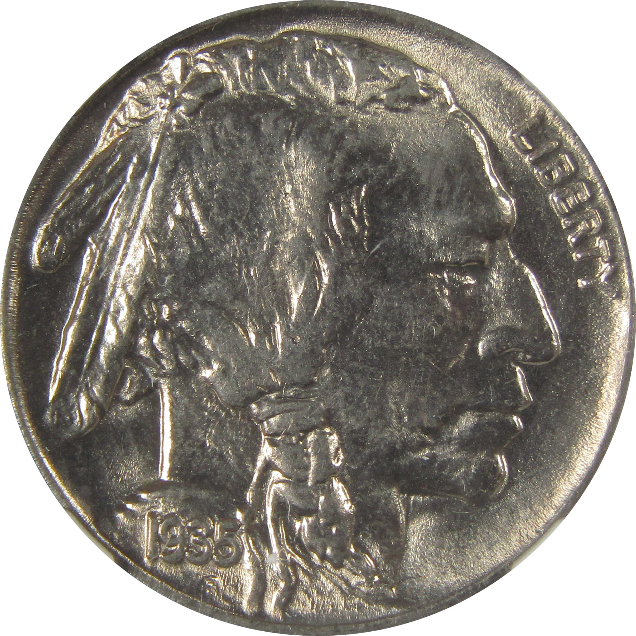 1935 Indian Head Buffalo Nickel MS 65 NGC Bag Fragment SKU:I22650