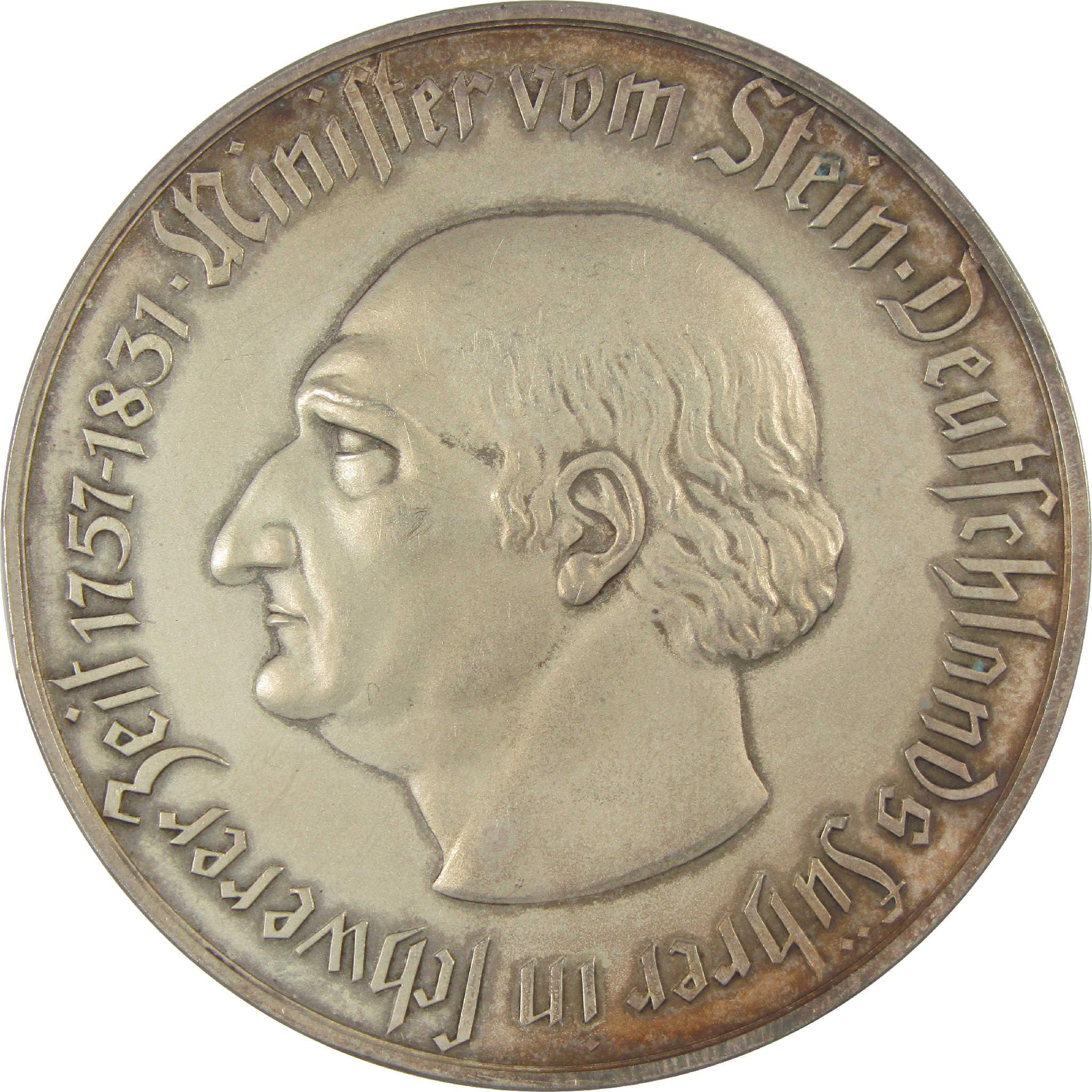 1923 Westphalia Baron vom Stein 1 Trillion Marks XF EF Extremely Fine