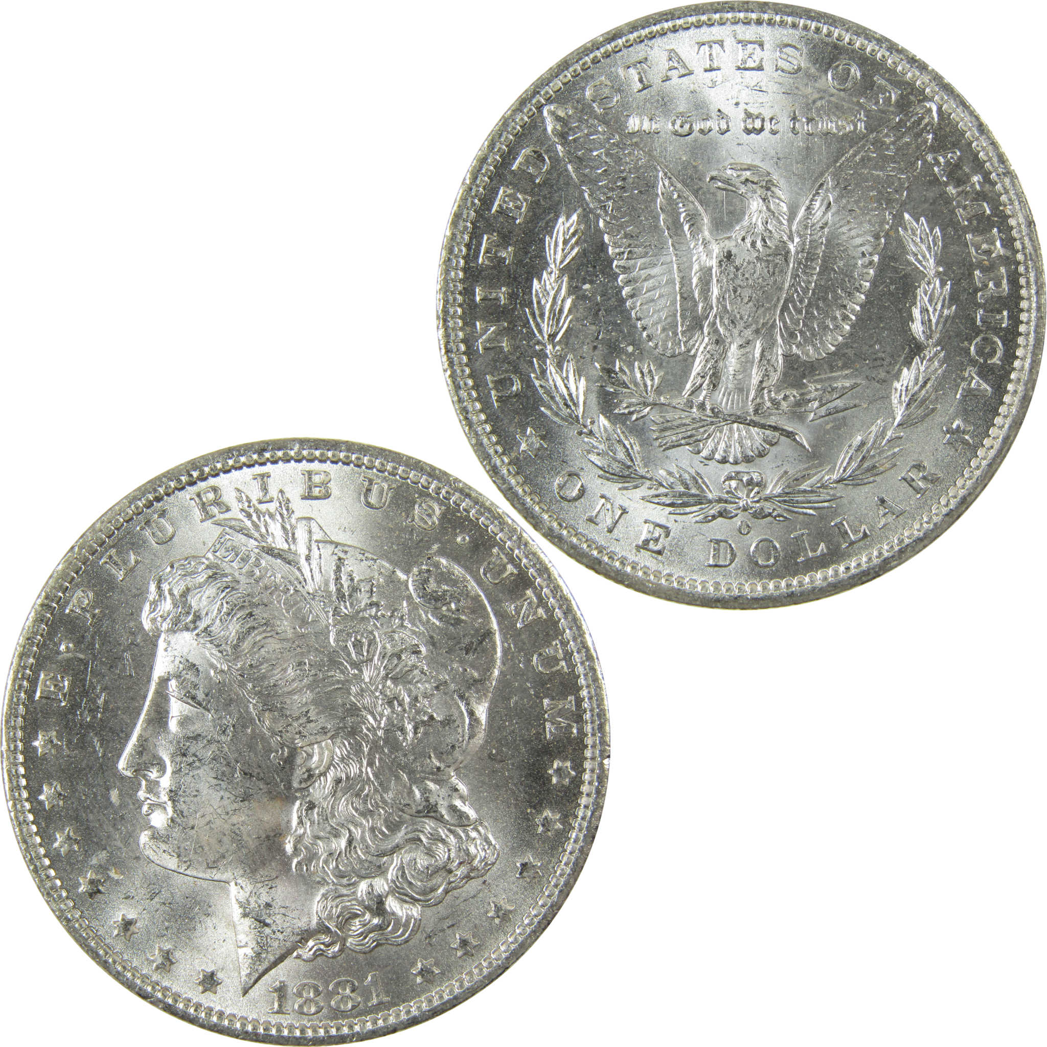 1881 O Morgan Silver Dollar Uncirculated Mint State $1 Coin SKU:I27689