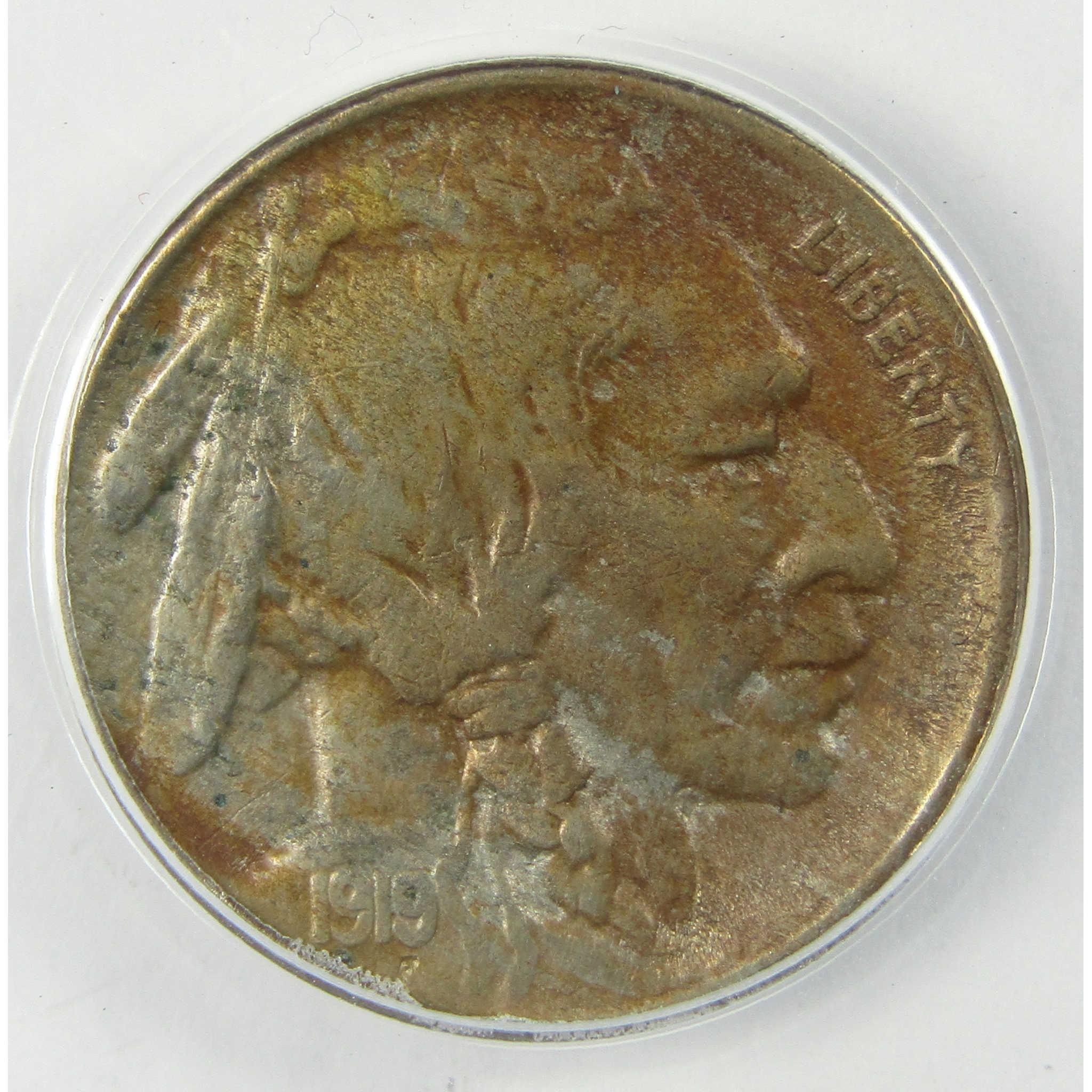 1919 S Indian Head Buffalo Nickel EF 40 Details ANACS SKU:I25425