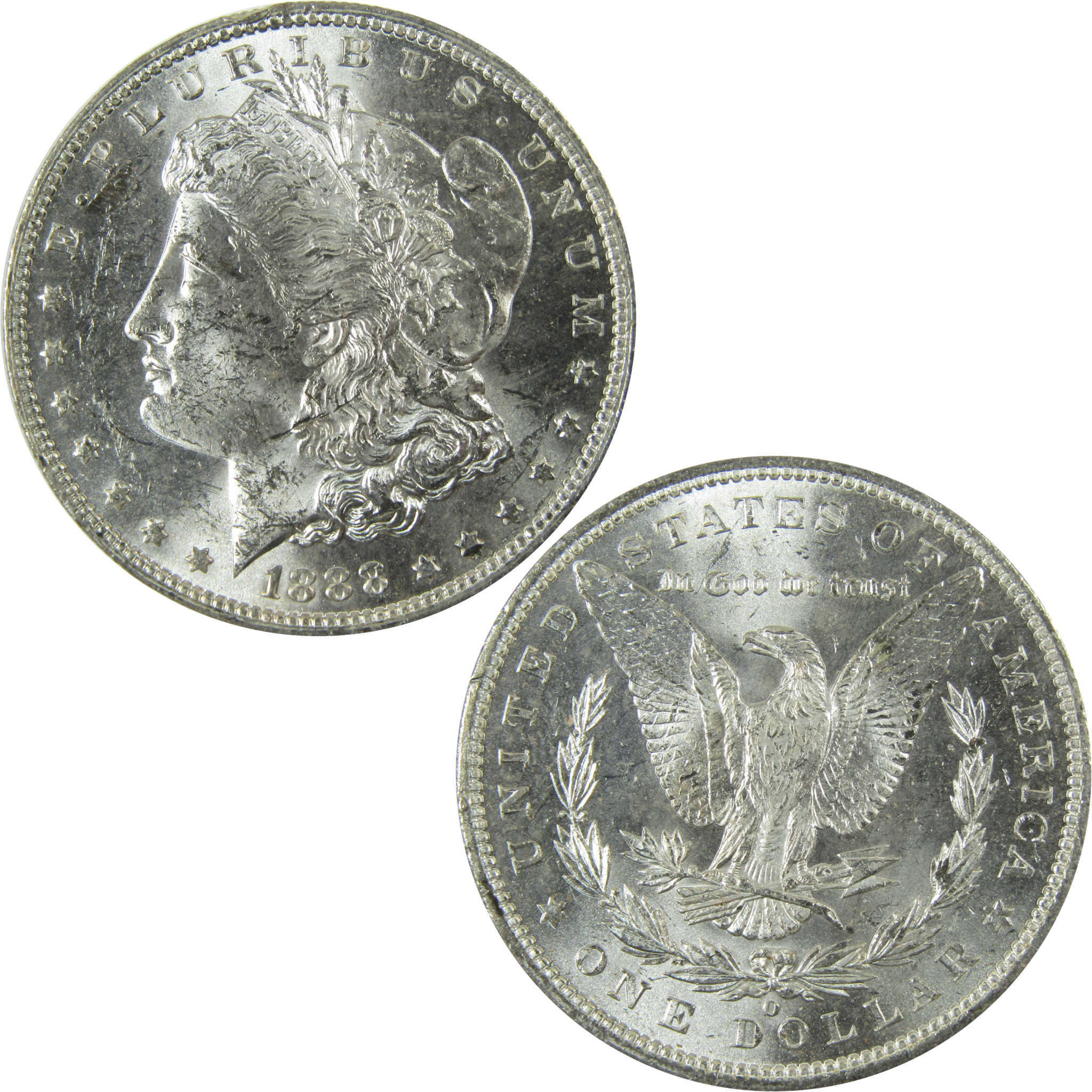 1888 O Morgan Silver Dollar Uncirculated Mint State $1 Coin SKU:I27772