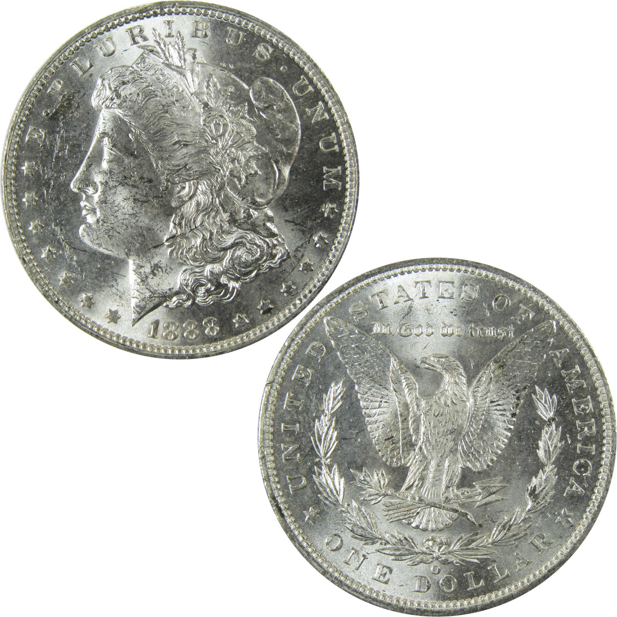 1888 O Morgan Silver Dollar Uncirculated Mint State $1 Coin SKU:I27772 - Morgan coin - Morgan silver dollar - Morgan silver dollar for sale - Profile Coins & Collectibles