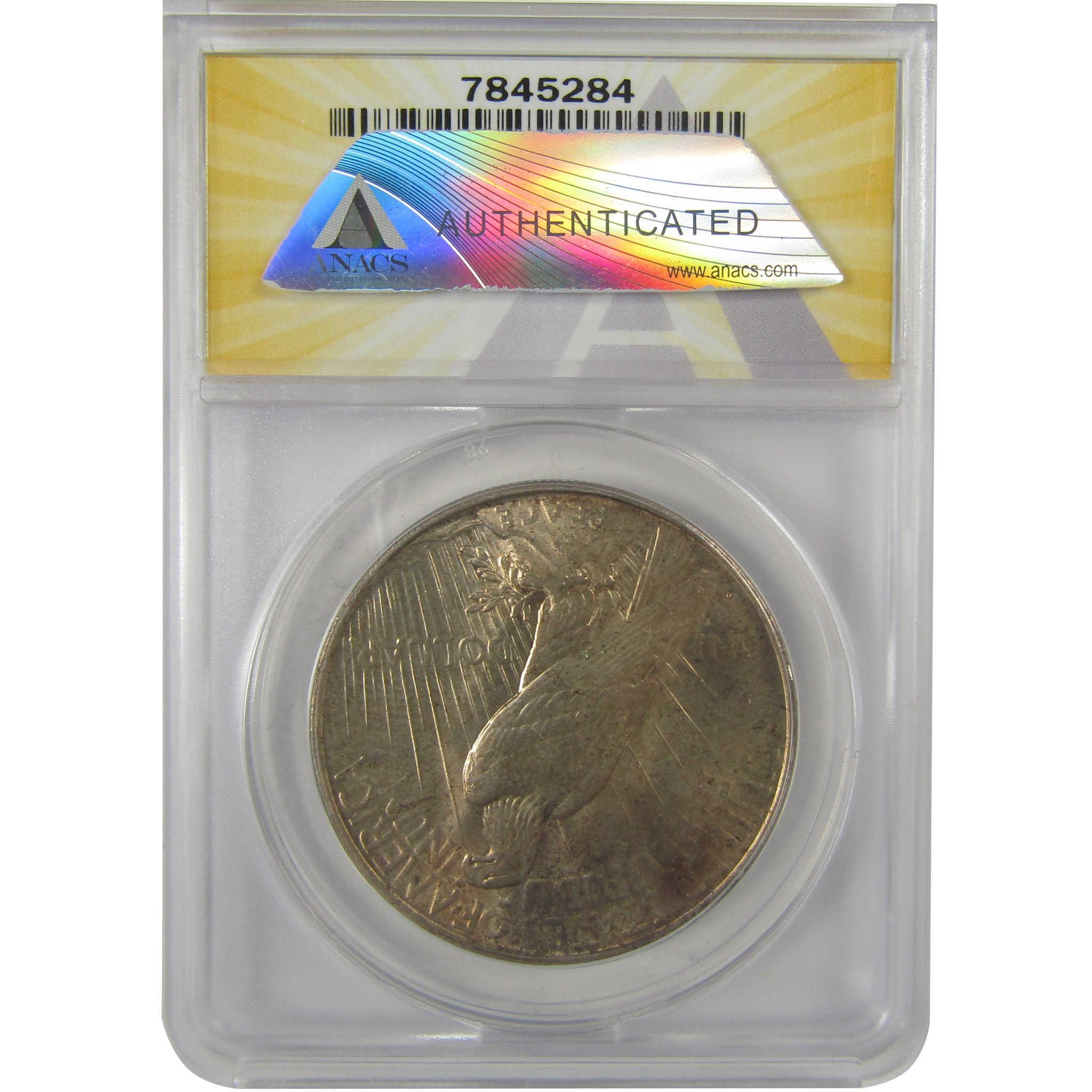 1927 D Peace Dollar MS 62 ANACS Silver Uncirculated $1 Coin SKU:I21431