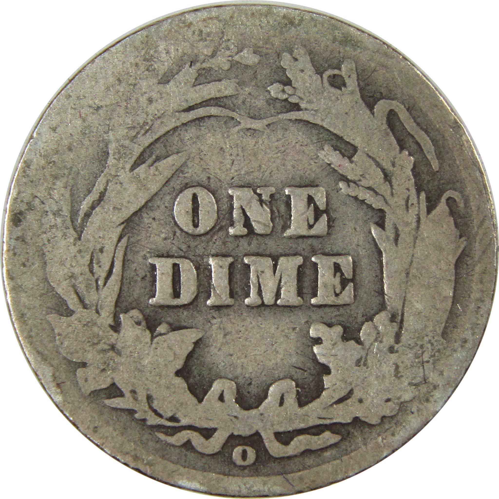 1905 O Micro O Barber Silver Dime G Good Details 10c Coin SKU:I26624