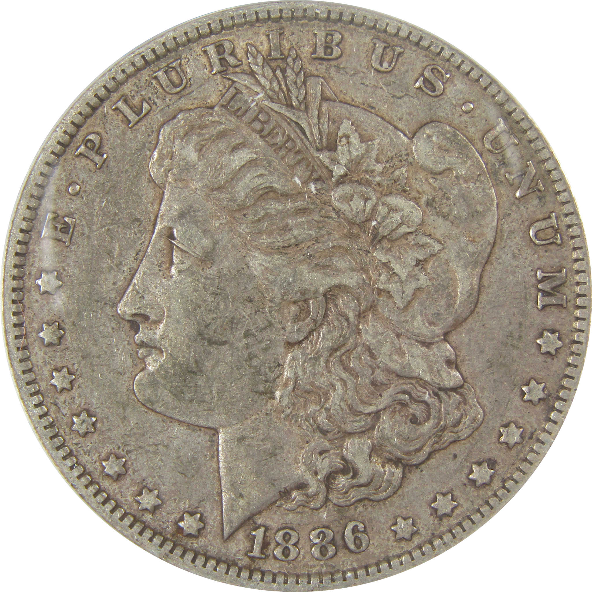 1886 O Morgan Dollar EF 40 ANACS Silver $1 Coin SKU:I20750 - Morgan coin - Morgan silver dollar - Morgan silver dollar for sale - Profile Coins & Collectibles
