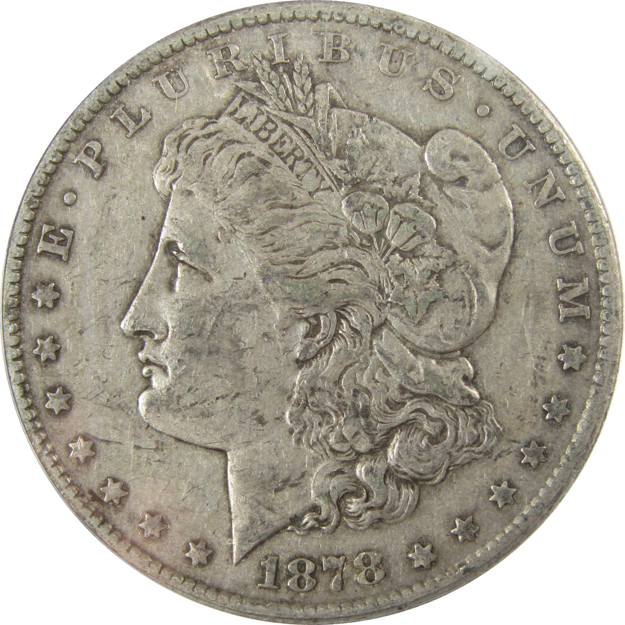 1878 CC Morgan Silver Dollar EF 45 Details ANACS $1 Coin SKU:I28039 - Morgan coin - Morgan silver dollar - Morgan silver dollar for sale - Profile Coins & Collectibles