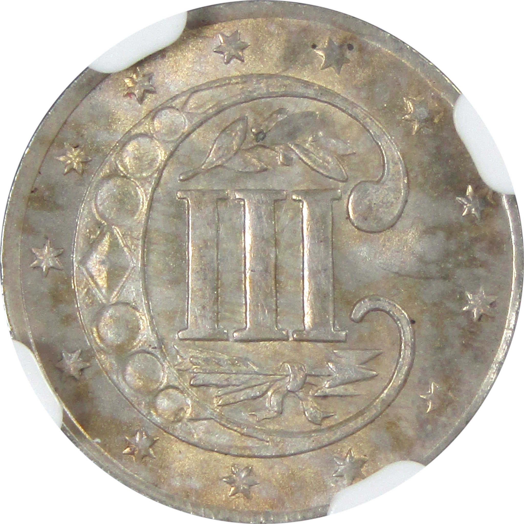 1857 Three Cent Piece MS 65 NGC Silver Trime 3c Unc SKU:I13706