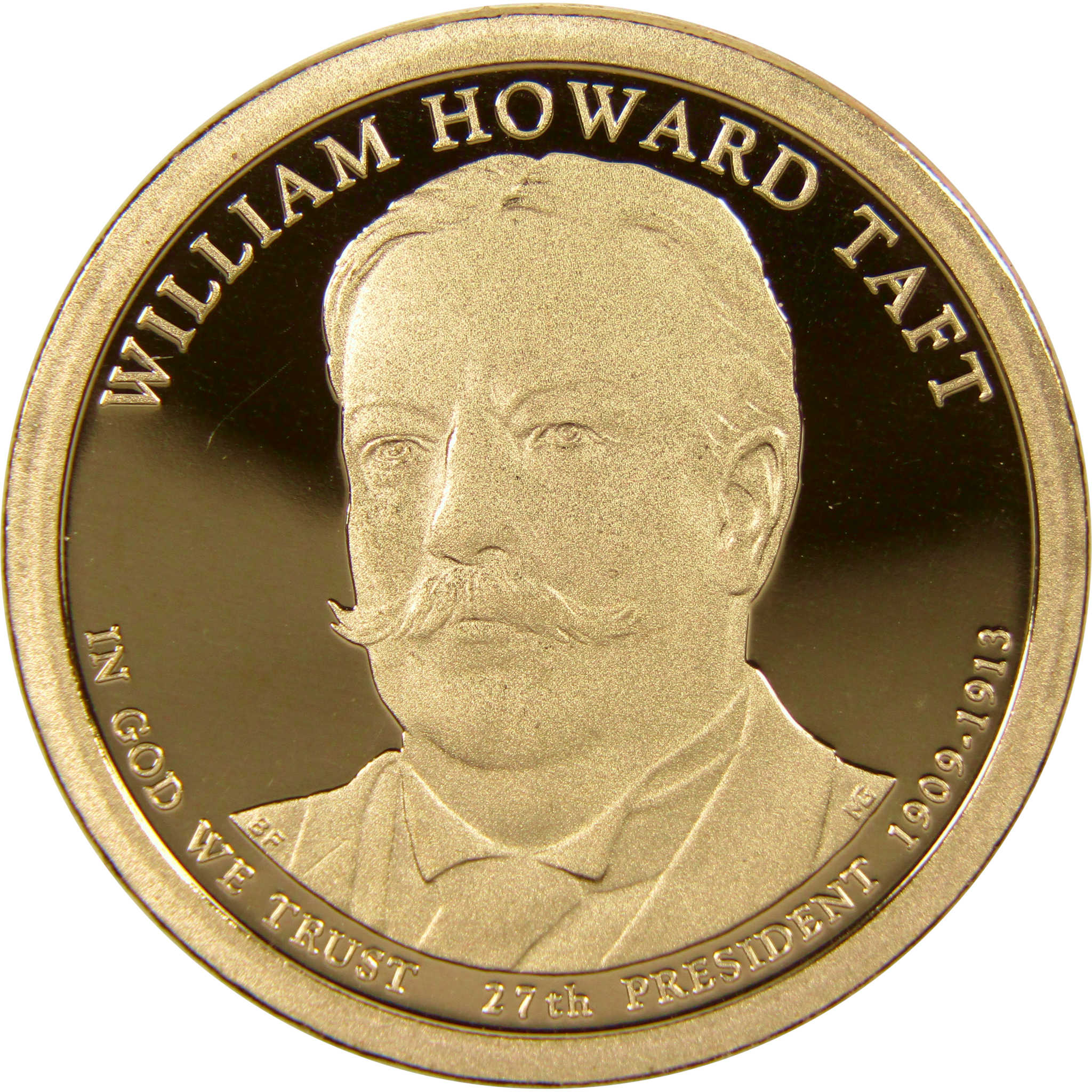 2013 S William H Taft Presidential Dollar Choice Proof $1 Coin